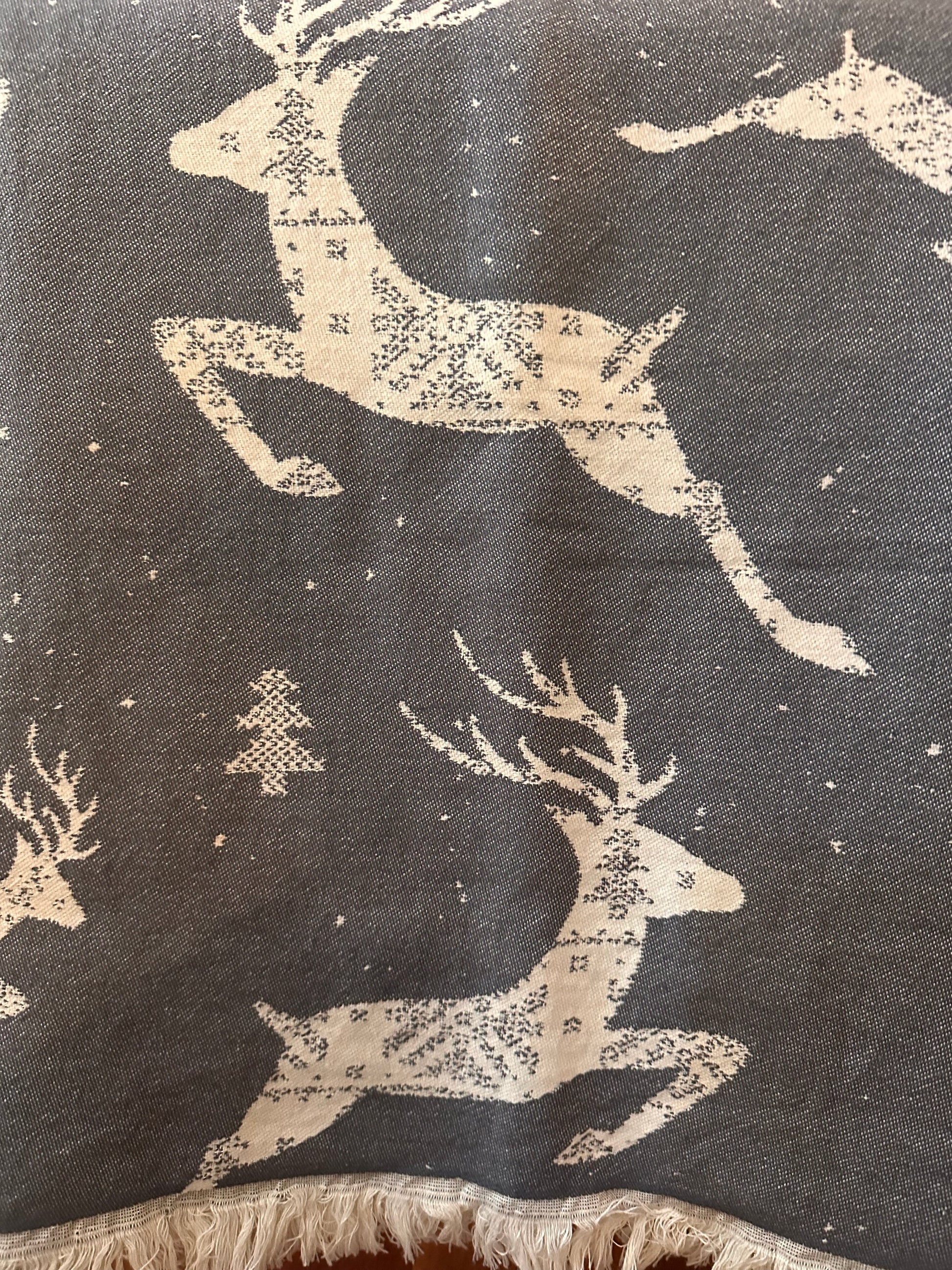 Christmas Turkish Cotton Throw 56" X 72"-Turkish Throw-DECOROLALA