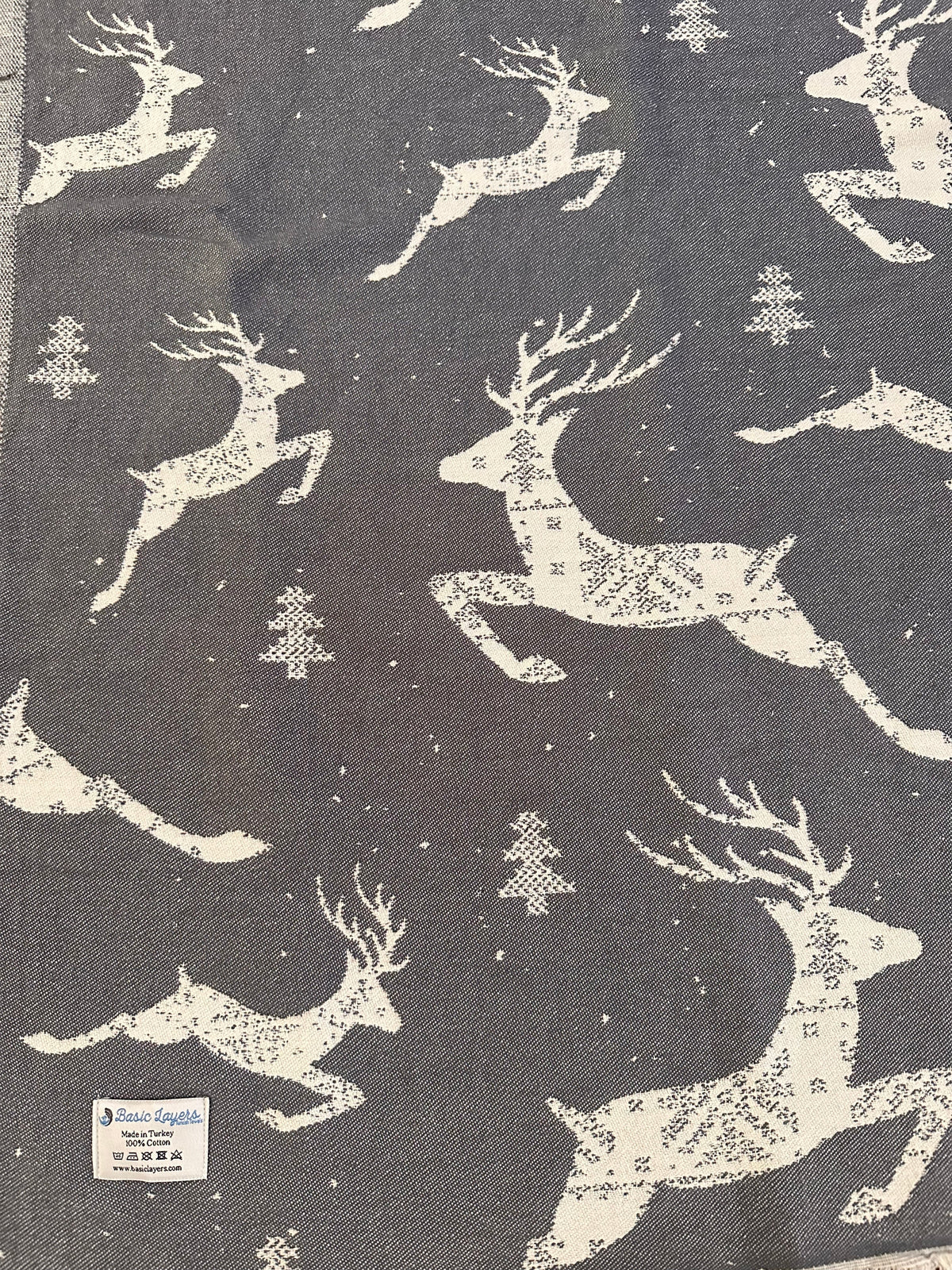 Christmas Turkish Cotton Throw 56" x 72"-Throw Blankets-DECOROLALA