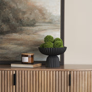Ciaran Smooth Fluted Matte Metal Decorative Bowl-Bowls-DECOROLALA