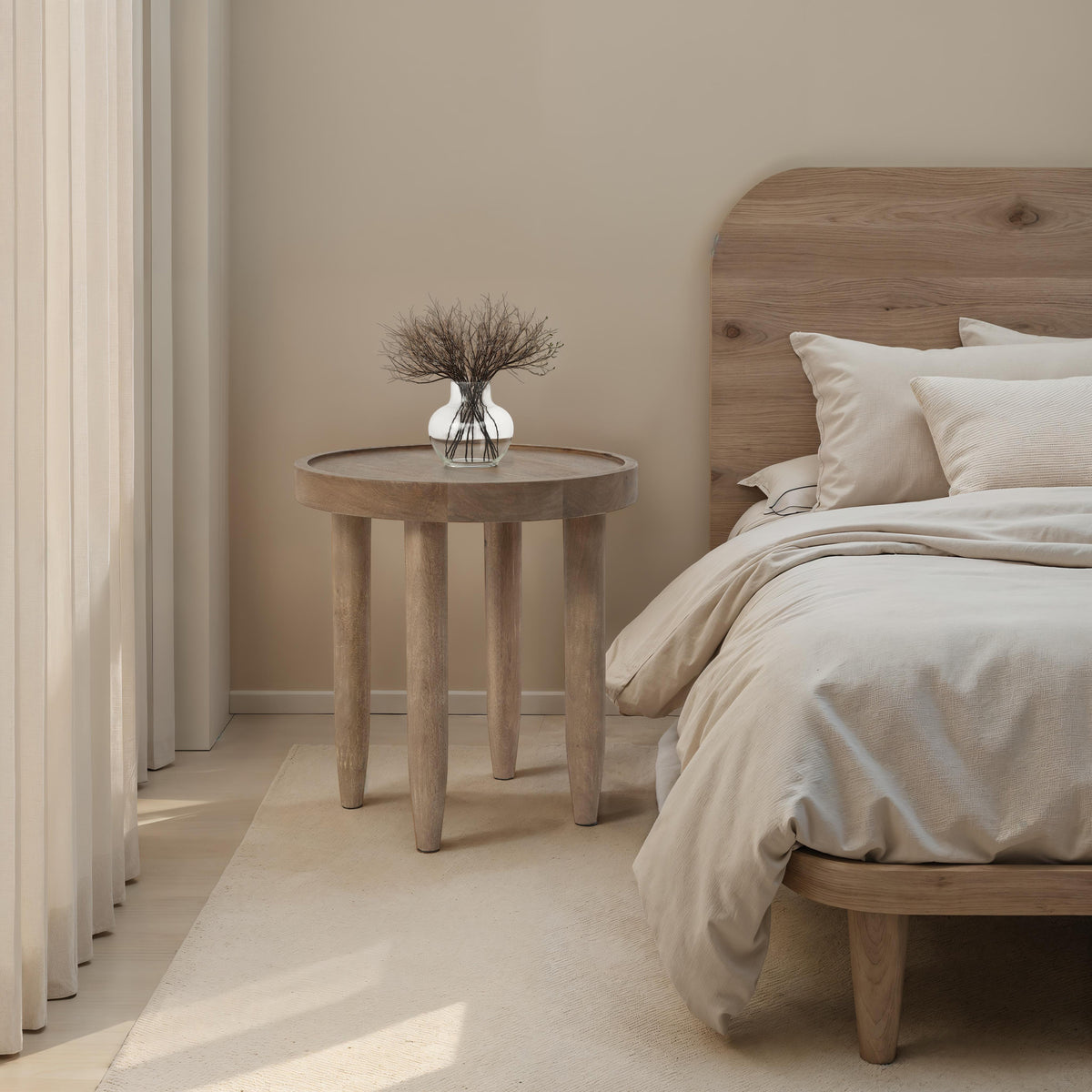 Cicoria 19.0" Height Side Table-End Tables-DECOROLALA