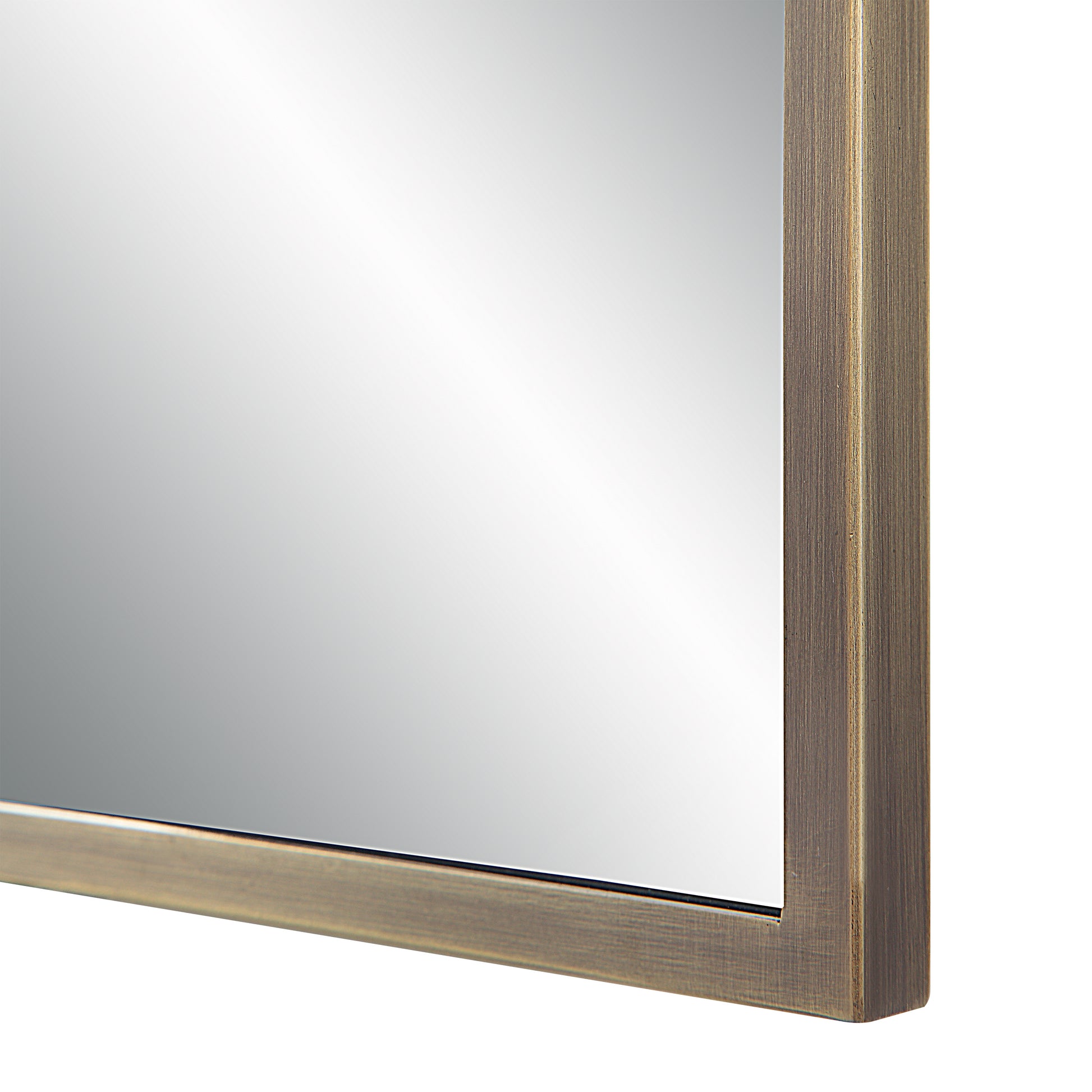 Cider 45" Tall Rectangular Mirror, Brushed Bronze-Mirror-DECOROLALA