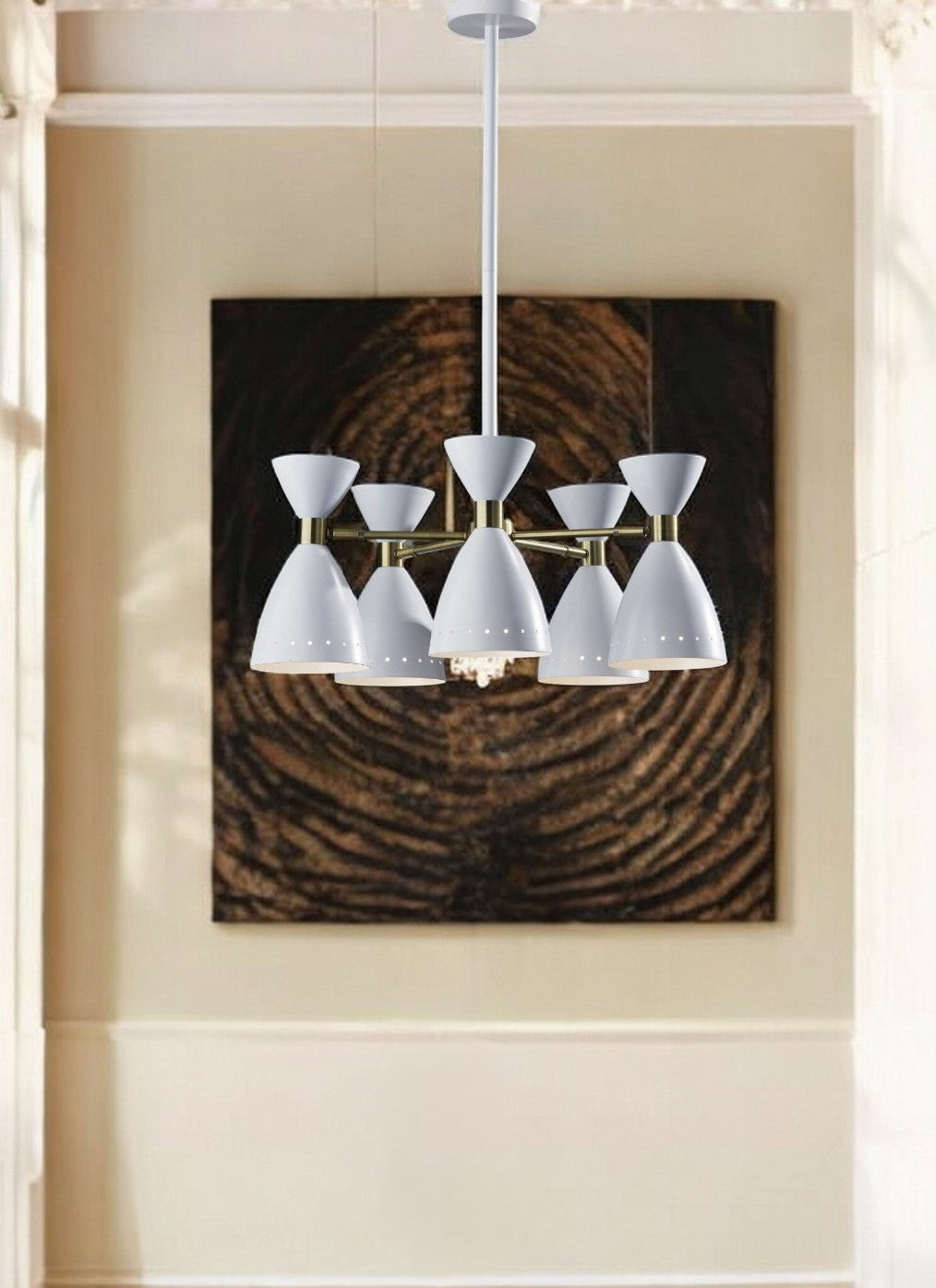 Cinco Diabolo Adjustable Black Metal Pendant-Pendants-Hanging Lights-DECOROLALA