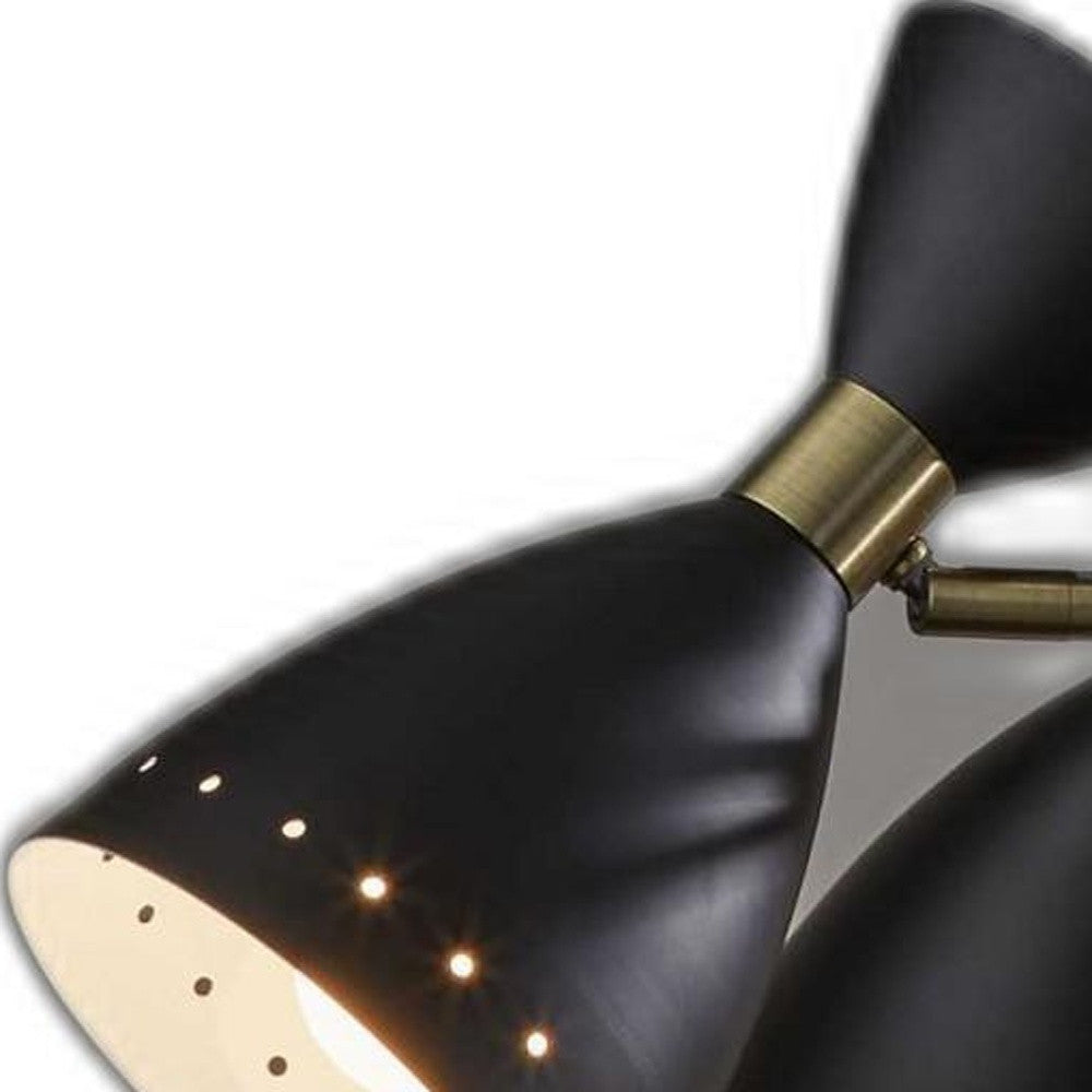 Cinco Diabolo Adjustable Black Metal Pendant-Pendants-Hanging Lights-DECOROLALA