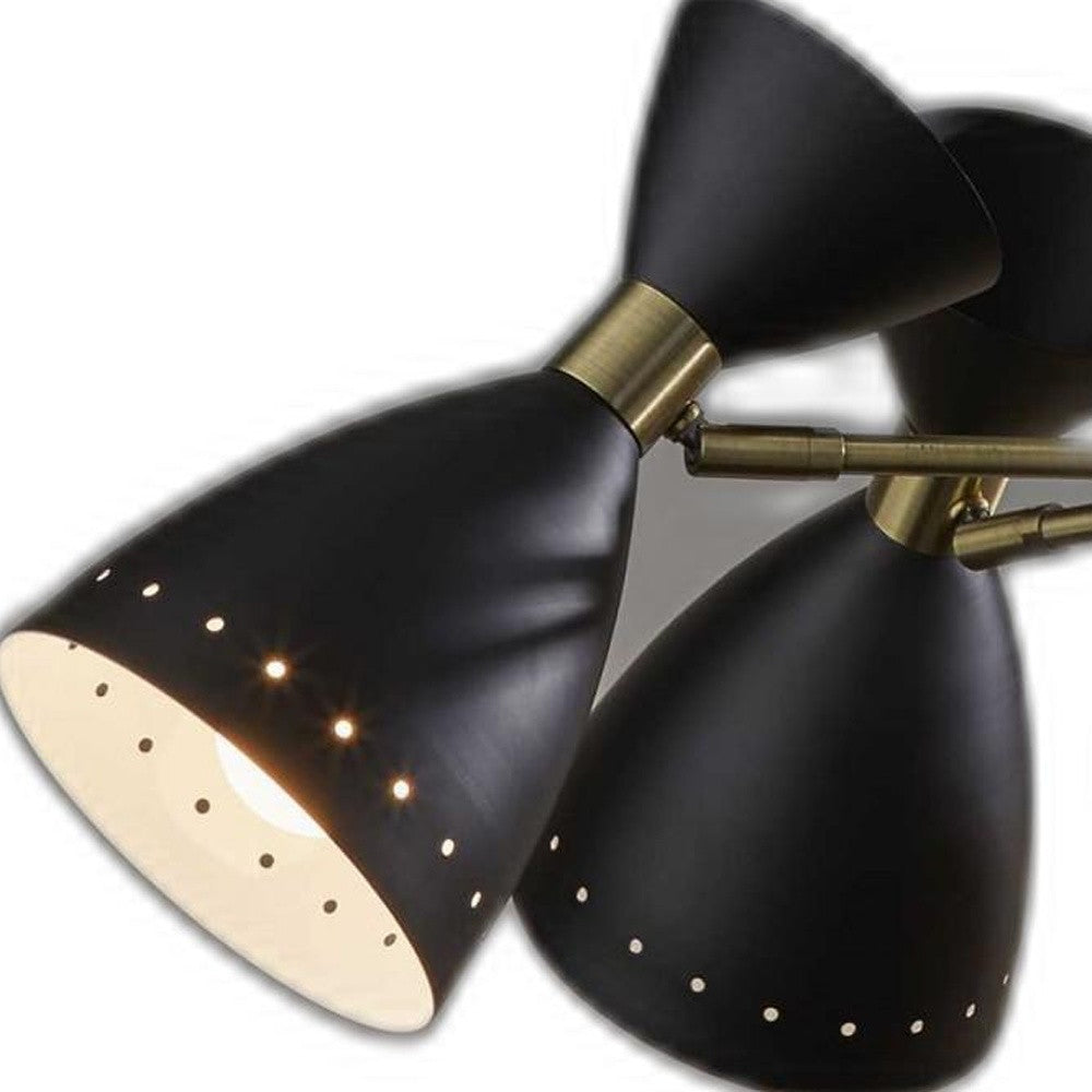 Cinco Diabolo Adjustable Black Metal Pendant-Pendants-Hanging Lights-DECOROLALA