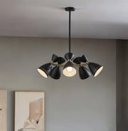Cinco Diabolo Adjustable Black Metal Pendant-Pendants-Hanging Lights-DECOROLALA