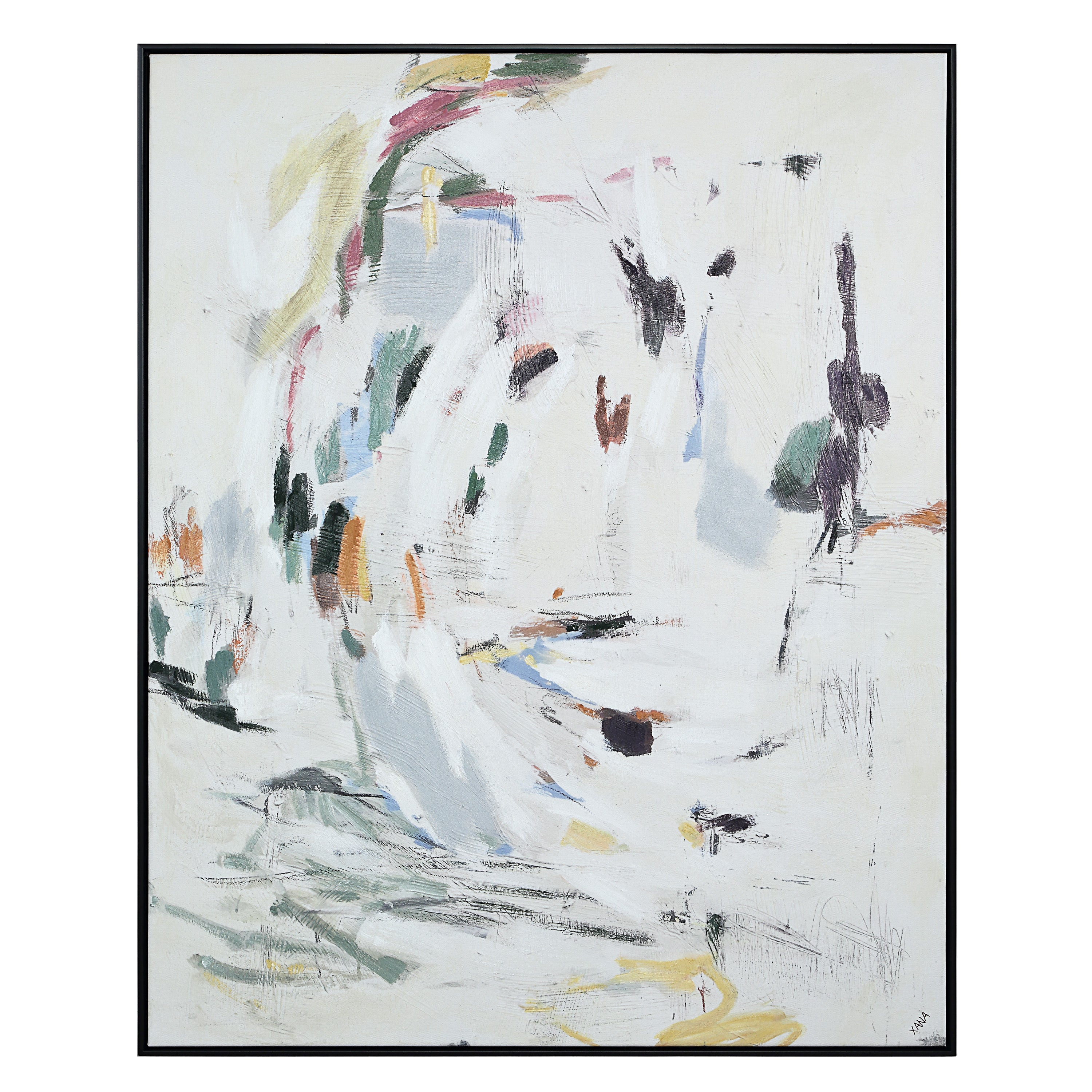 Cinta 50" H x 40" W Canvas Art, Grey-Canvas Art-DECOROLALA