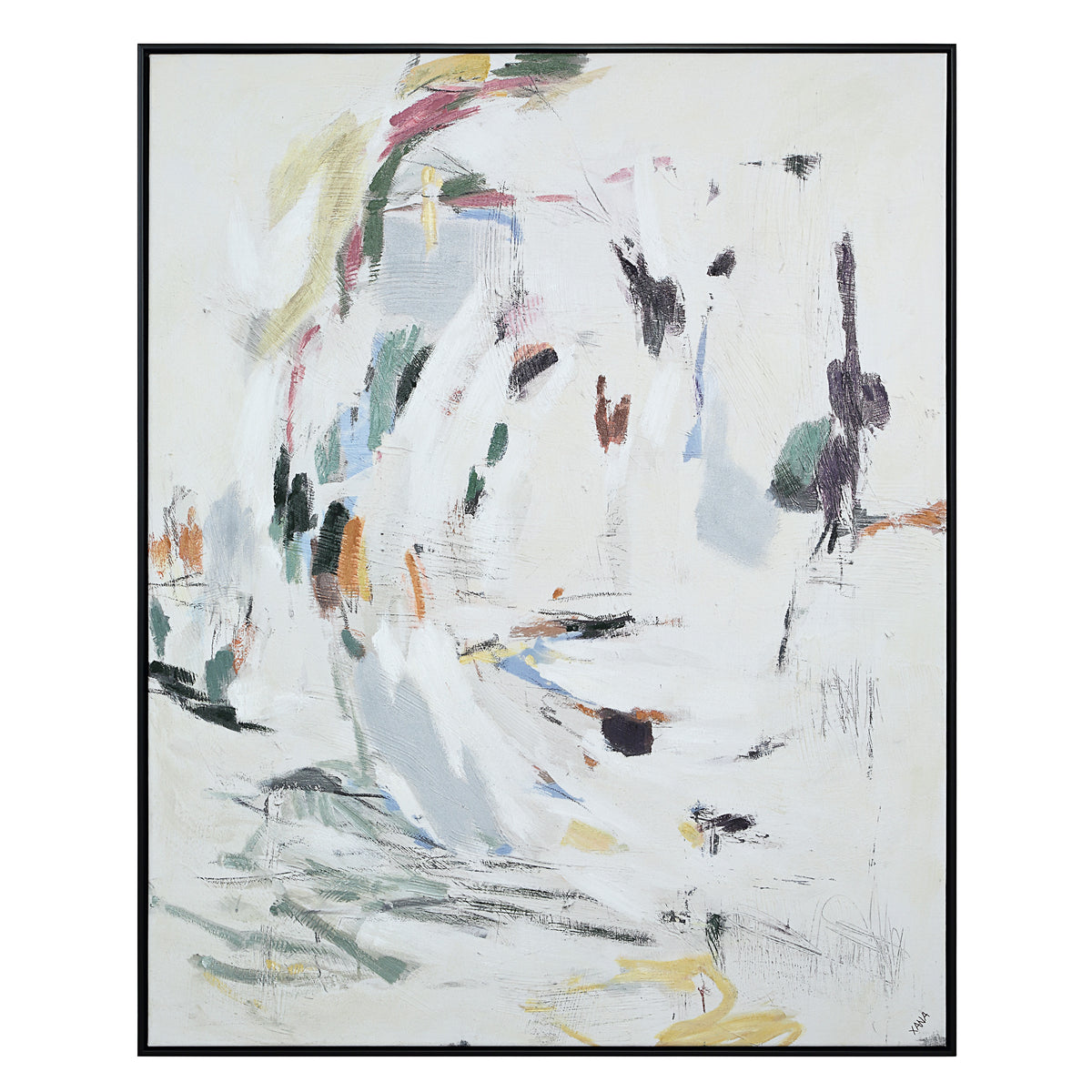 Cinta 50" H x 40" W Canvas Art, Grey-Canvas Prints-DECOROLALA