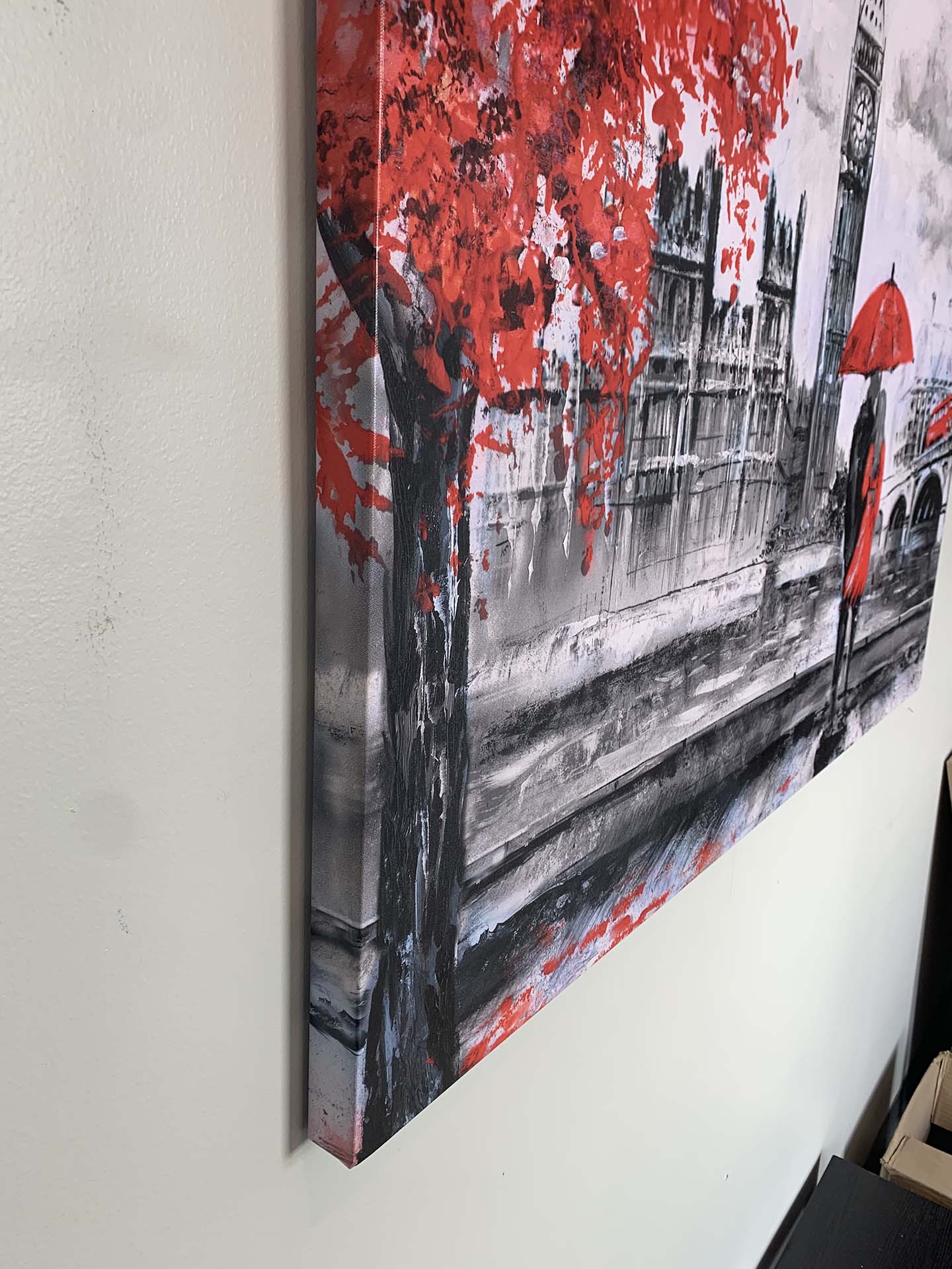 Cities Skyline-London/Big Ben-Canvas Print Vintage-Wall Art-DECOROLALA