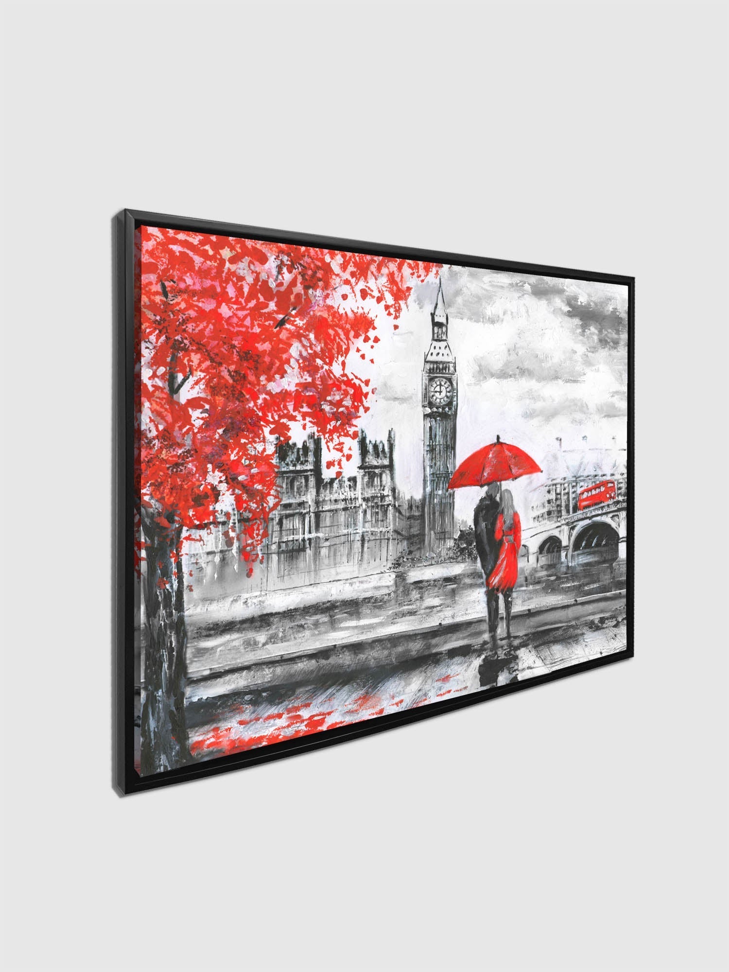 Cities Skyline-London/Big Ben-Canvas Print Vintage-Wall Art-DECOROLALA