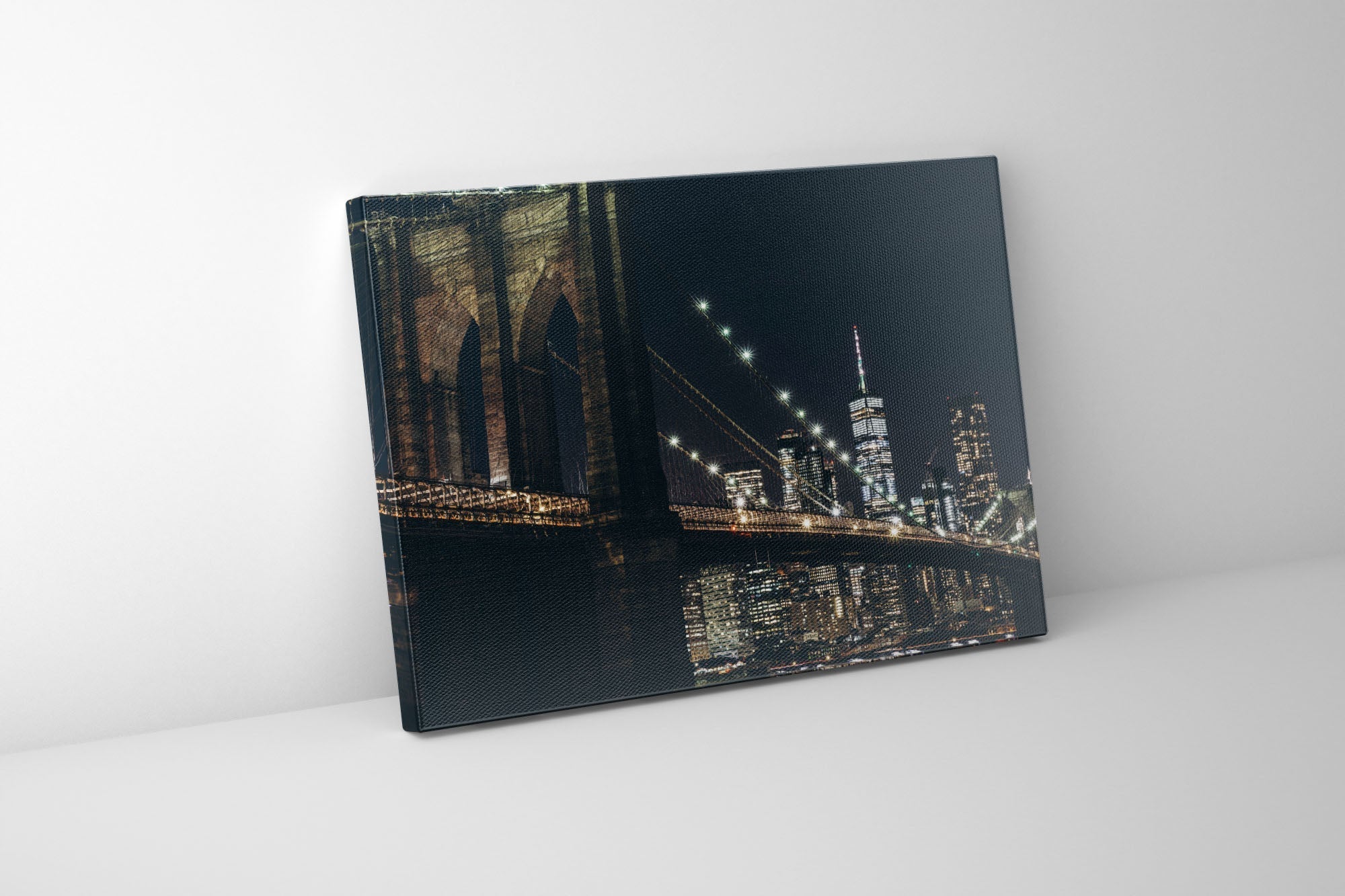 Cities Skyline NYC Bridge Canvas Wall Art-Wall Art-DECOROLALA