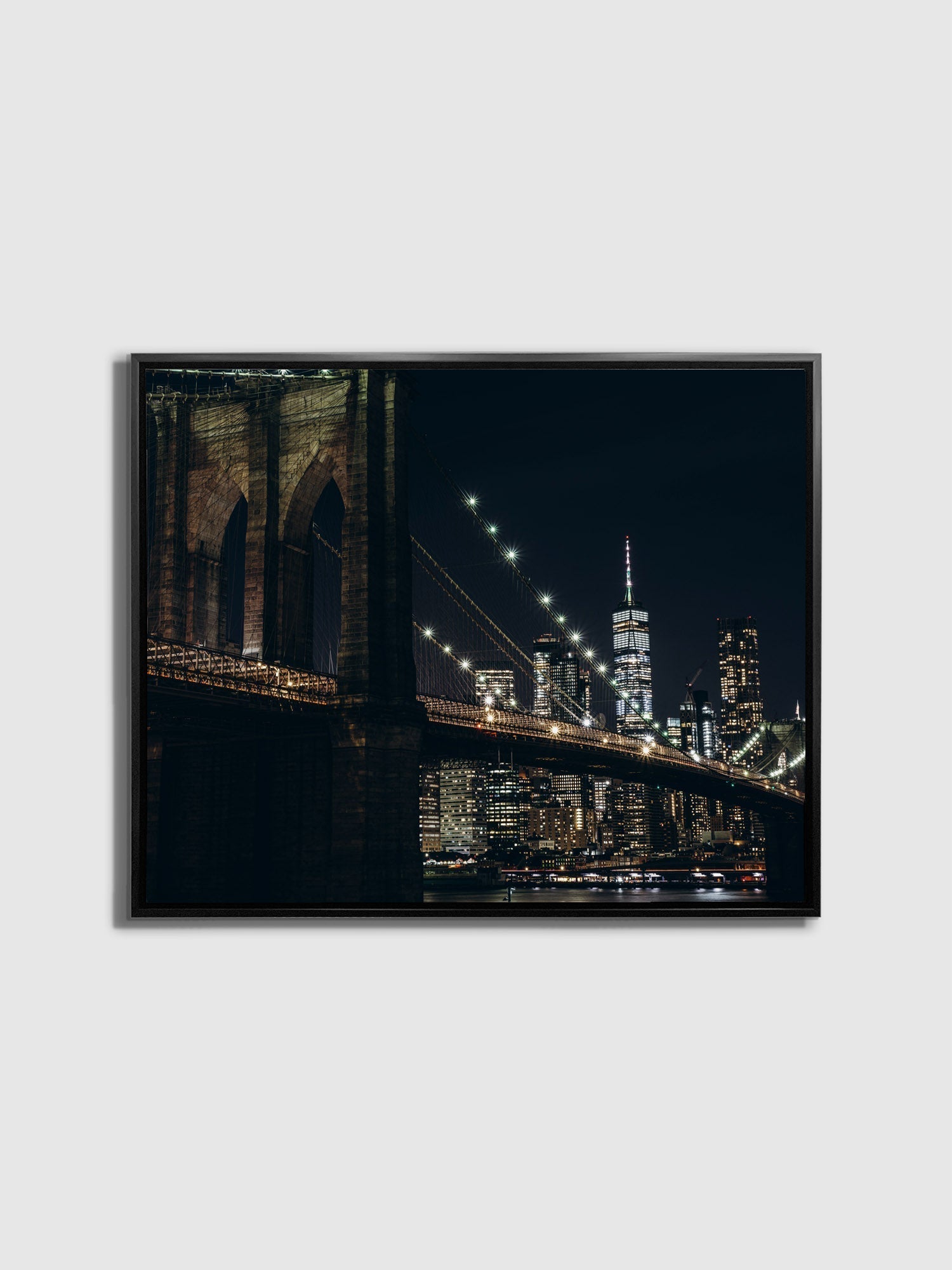 Cities Skyline NYC Bridge Canvas Wall Art-Wall Art-DECOROLALA