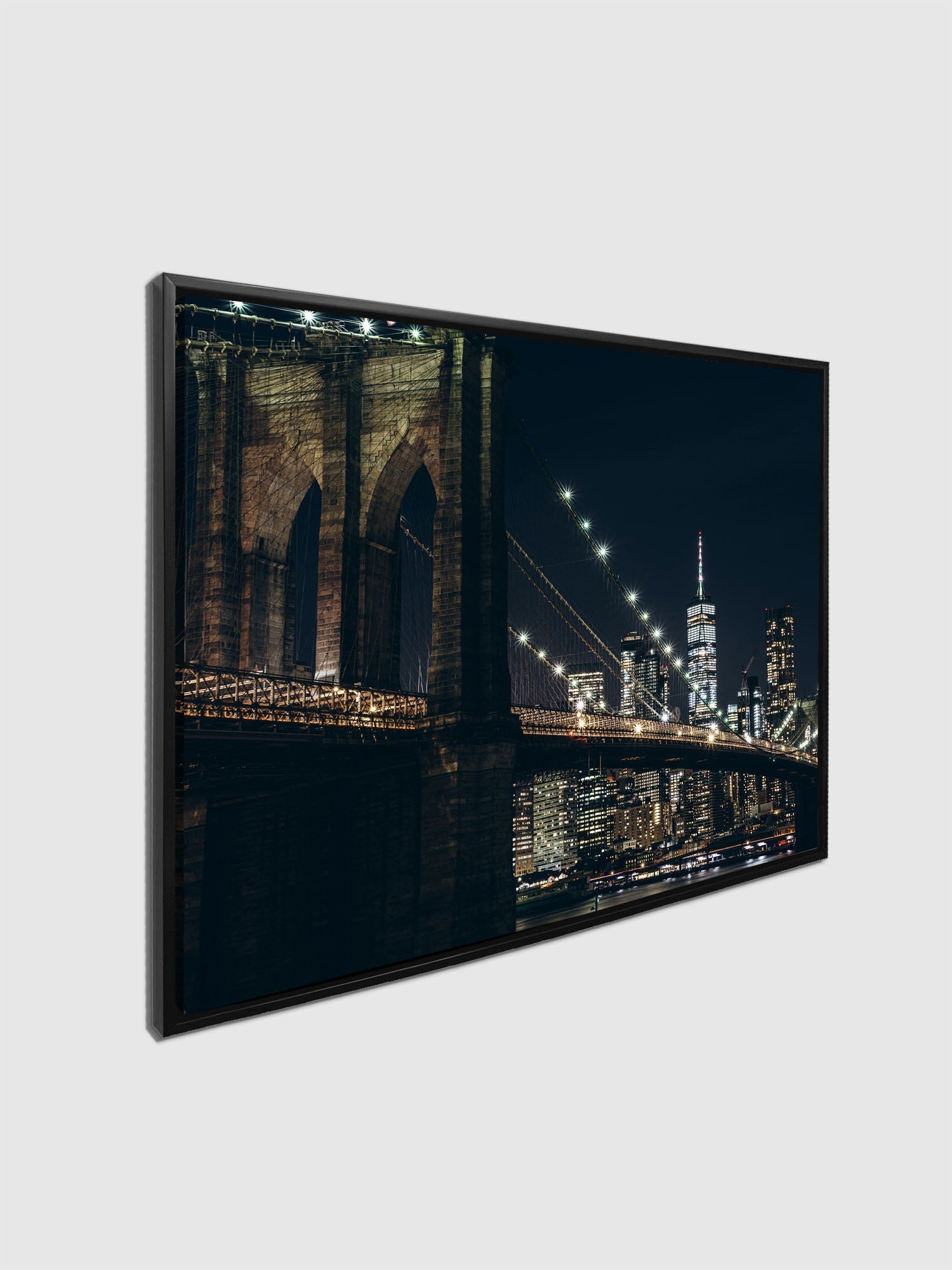 Cities Skyline NYC Bridge Canvas Wall Art-Wall Art-DECOROLALA