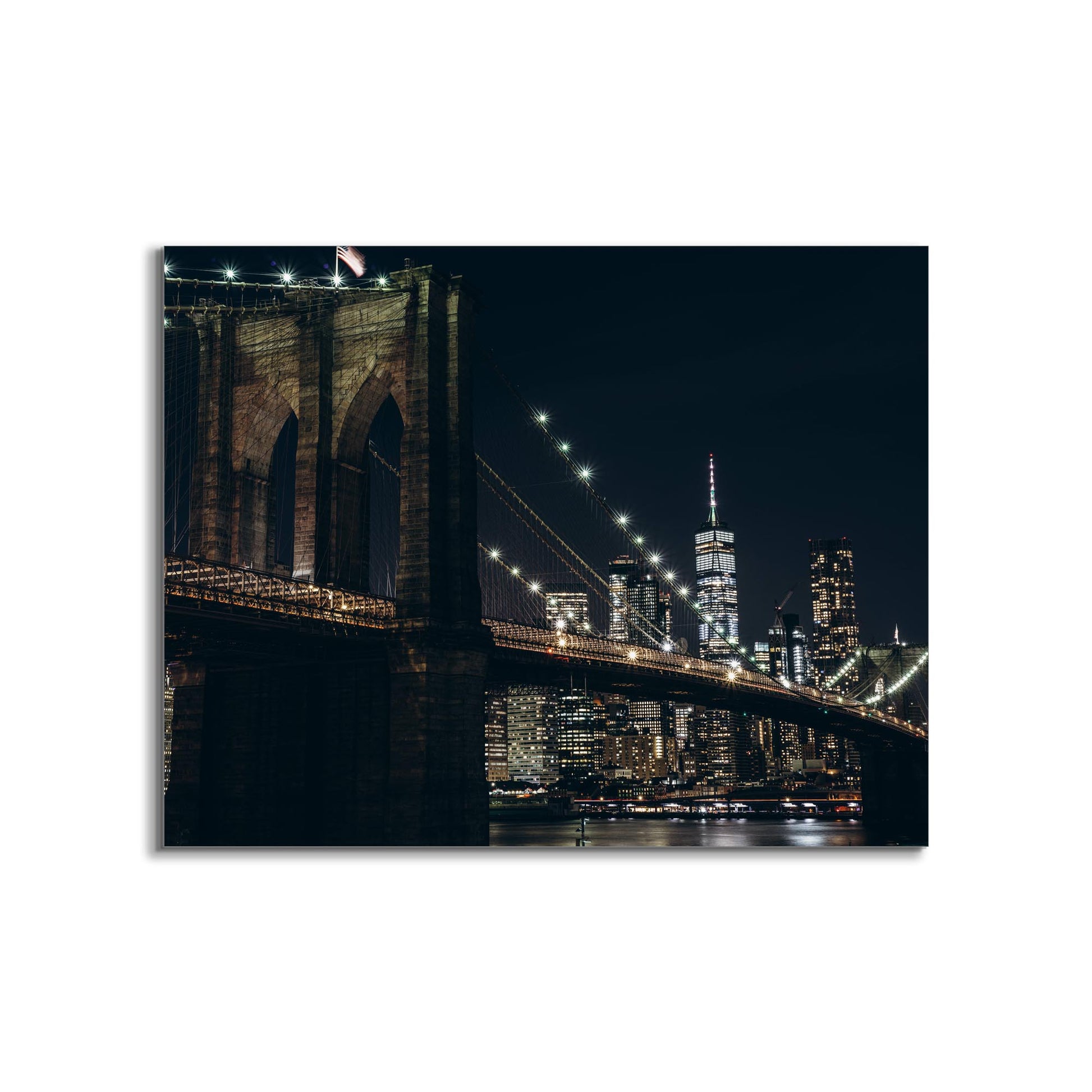 Cities Skyline NYC Bridge Canvas Wall Art-Wall Art-DECOROLALA