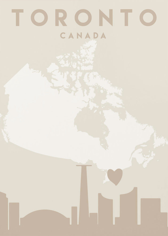 City Heart Maps 89 Canvas Print-Canvas Print-DECOROLALA