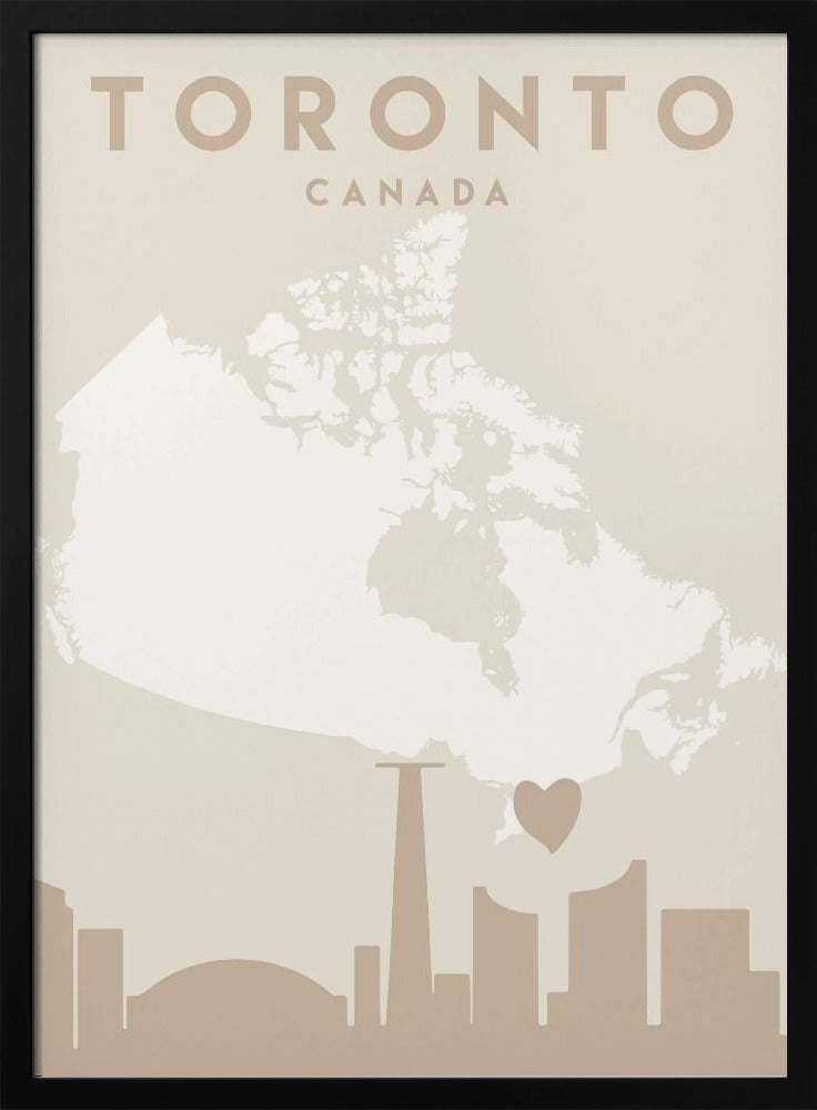 City Heart Maps 89 Canvas Print-Canvas Print-DECOROLALA