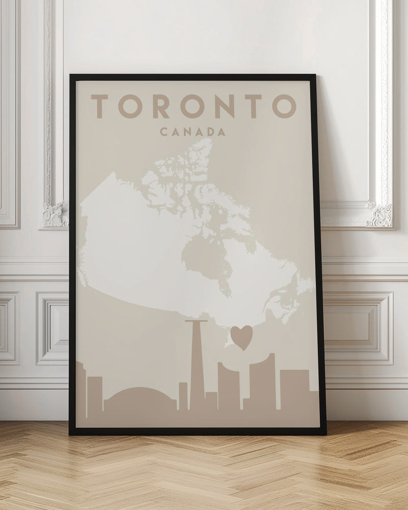 City Heart Maps 89 Canvas Print-Canvas Print-DECOROLALA