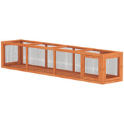79" Long Cat Tunnel, Cat shelter L- Shape with Extendable Design, Cat Enclosure for Indoor/Outdoor Use, Orange