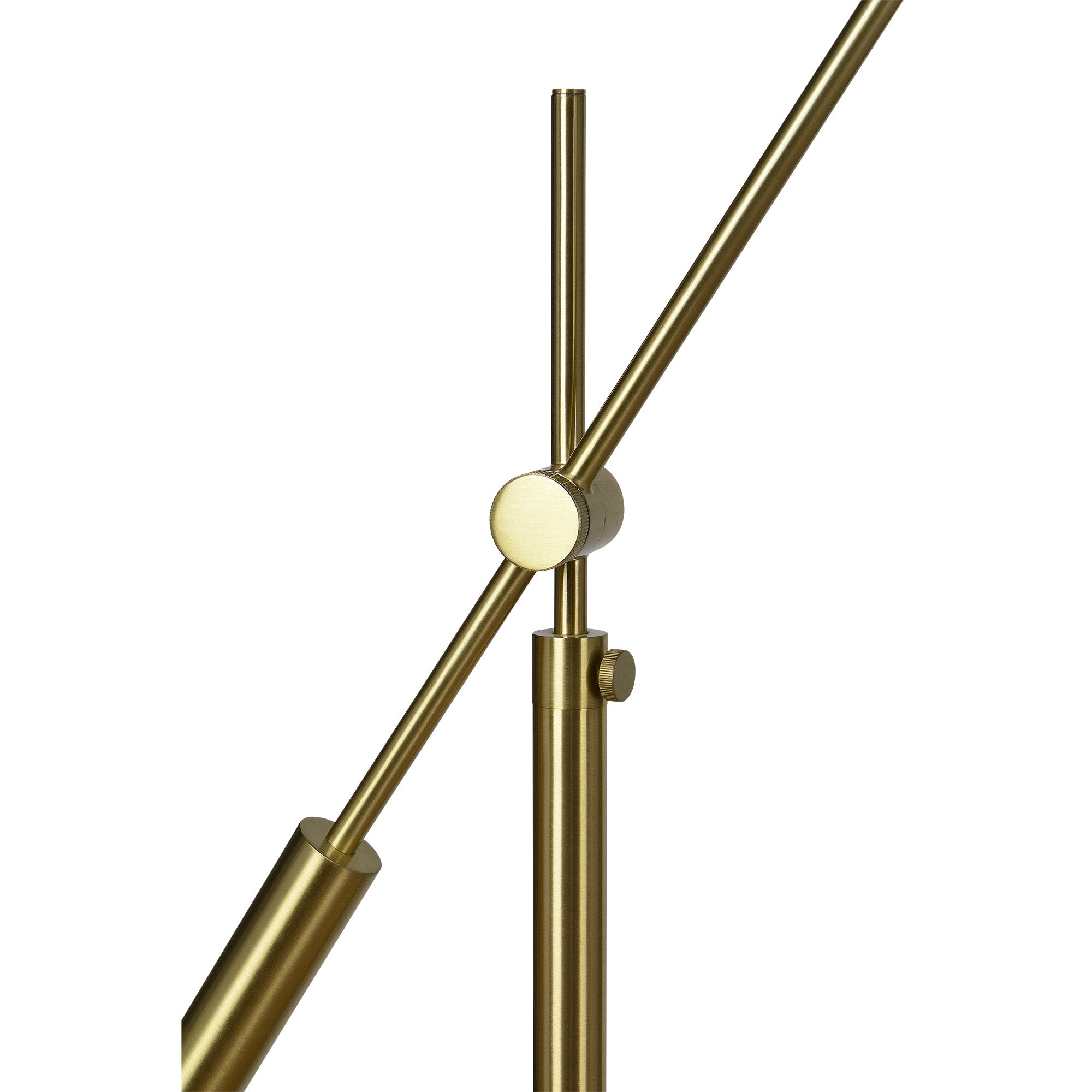 Claire 70" Floor Lamp, Satin Brass-Floor Lamp-DECOROLALA