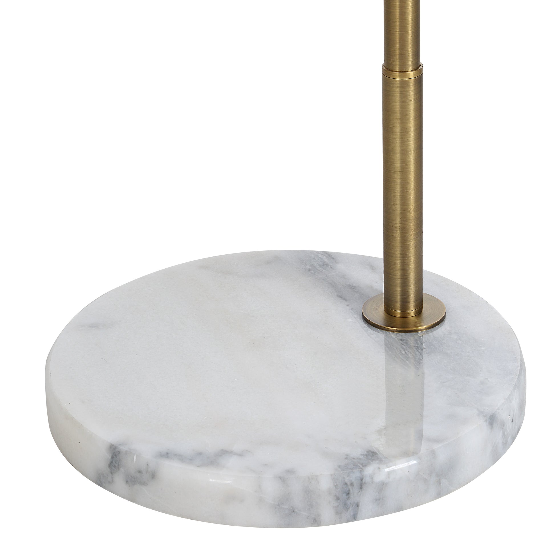 Claire Adjustable Floor Lamp, Marble Base, Yellow-Floor Lamp-DECOROLALA
