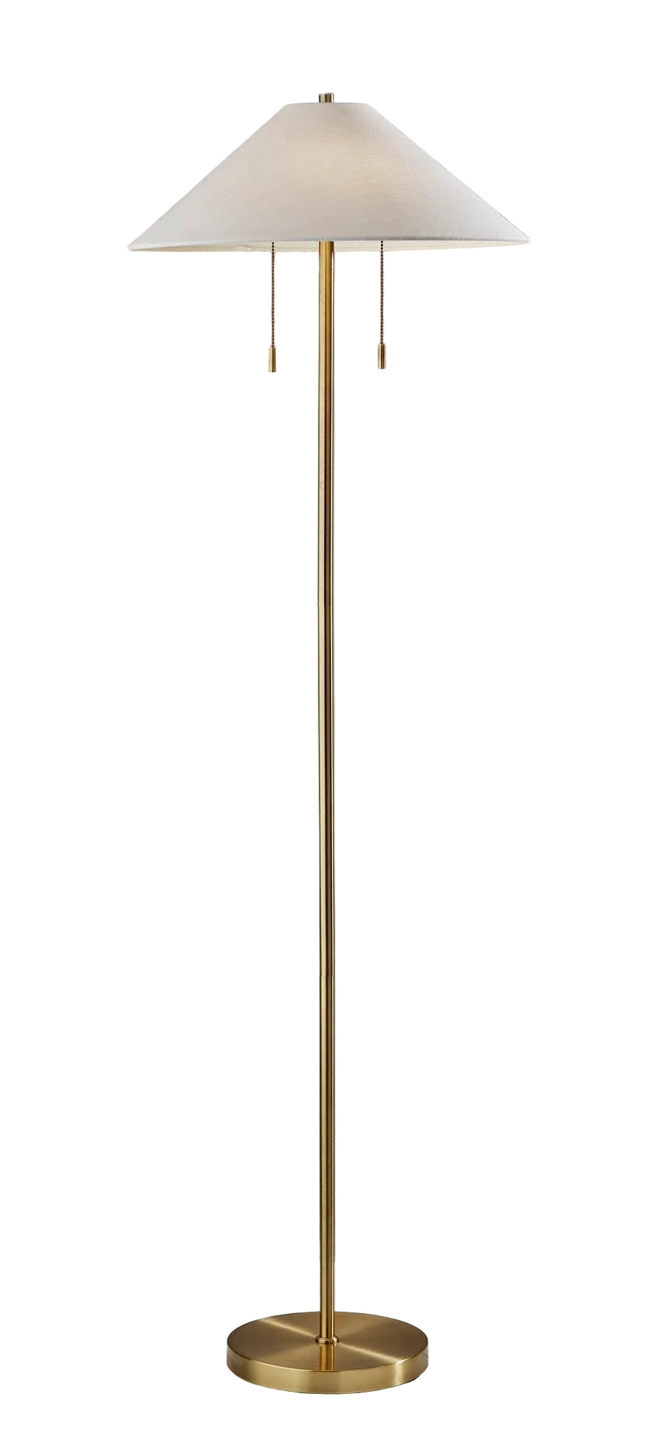 Claremont Floor Lamp Model 9401-21 Brass-Lighting-DECOROLALA