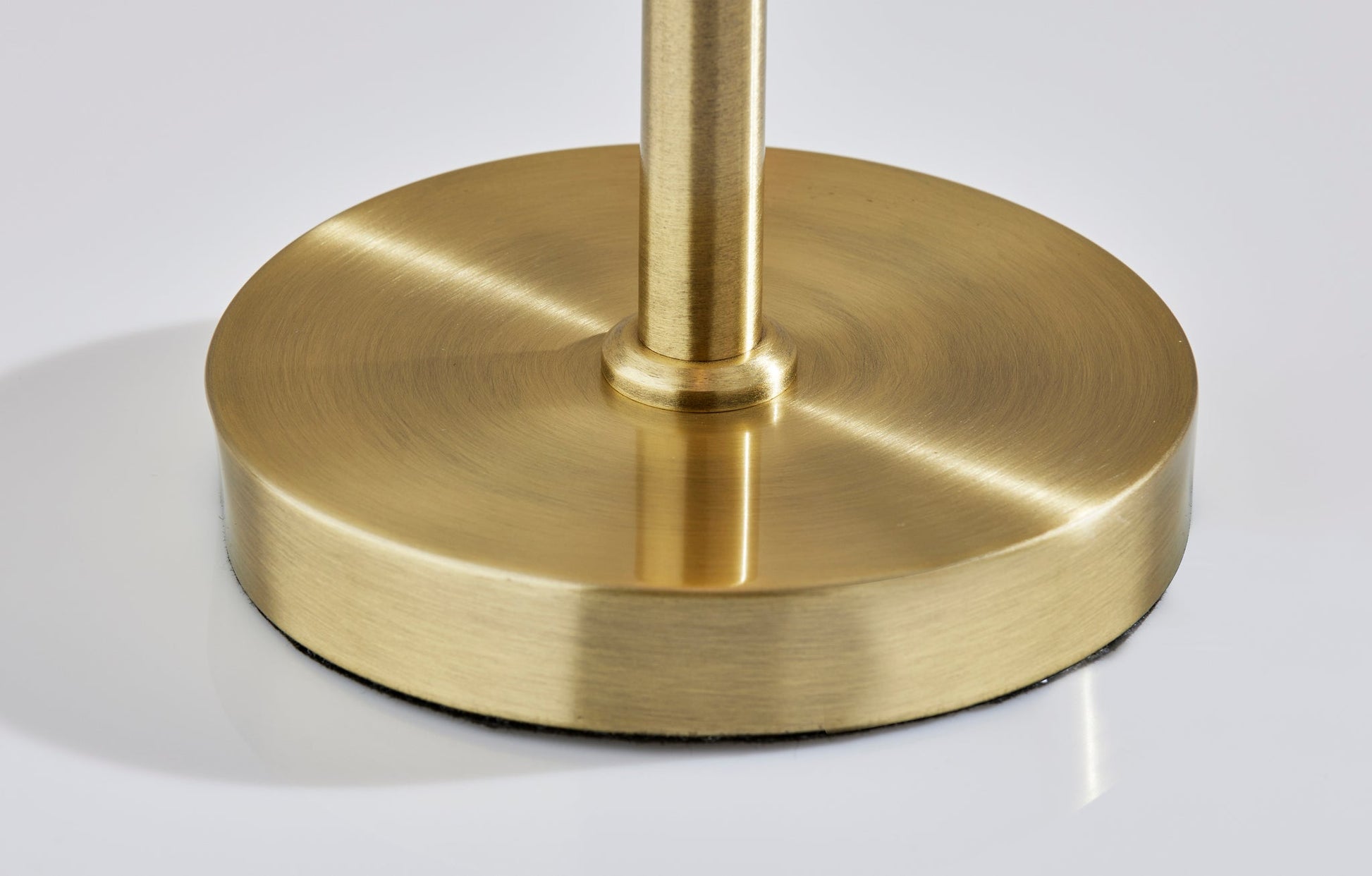 Claremont Table Lamp - Brass Dual-Bulb Off-White-Lighting-DECOROLALA