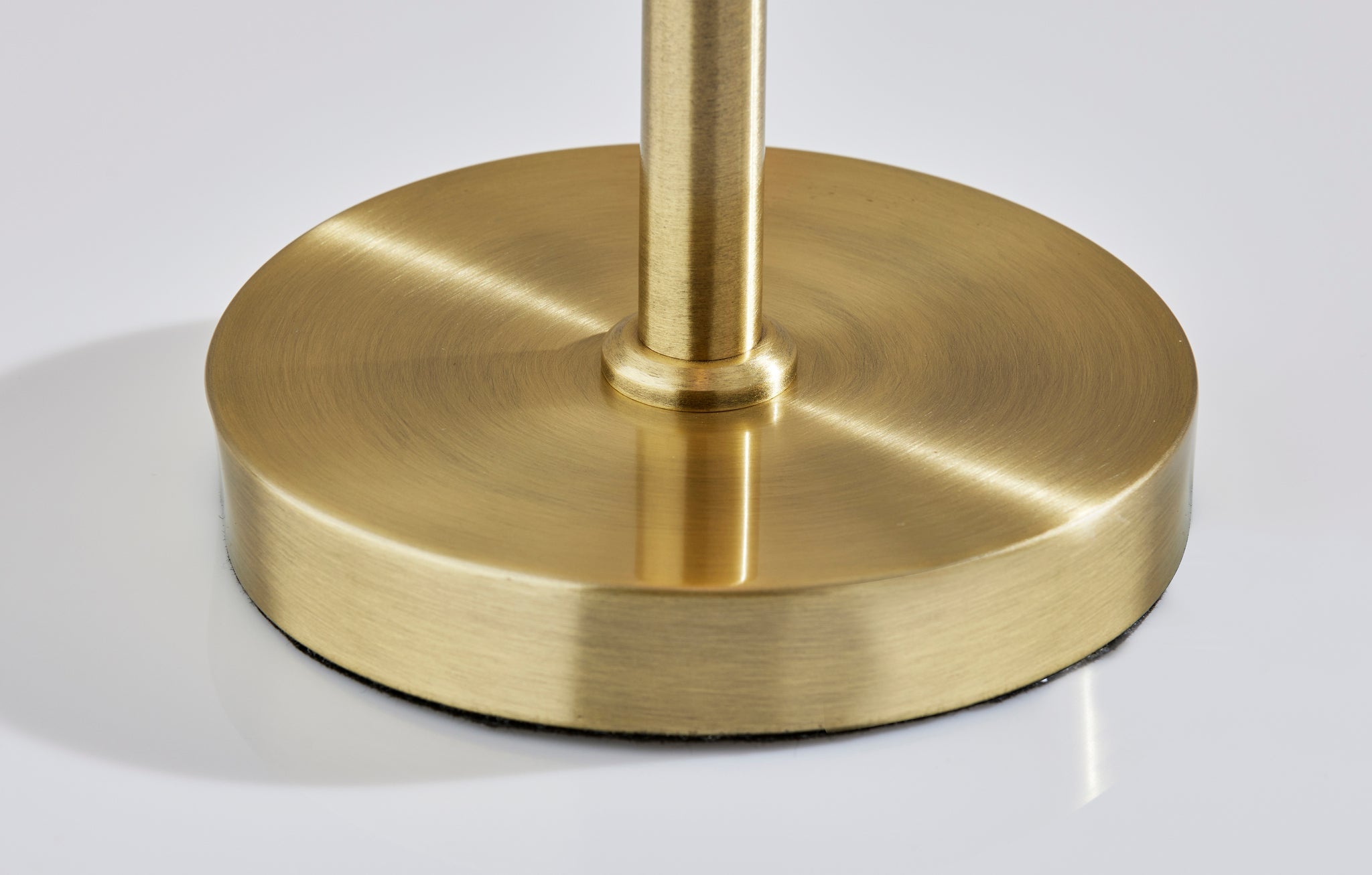 Claremont Table Lamp - Brass Dual-Bulb Off-White-Lighting-DECOROLALA