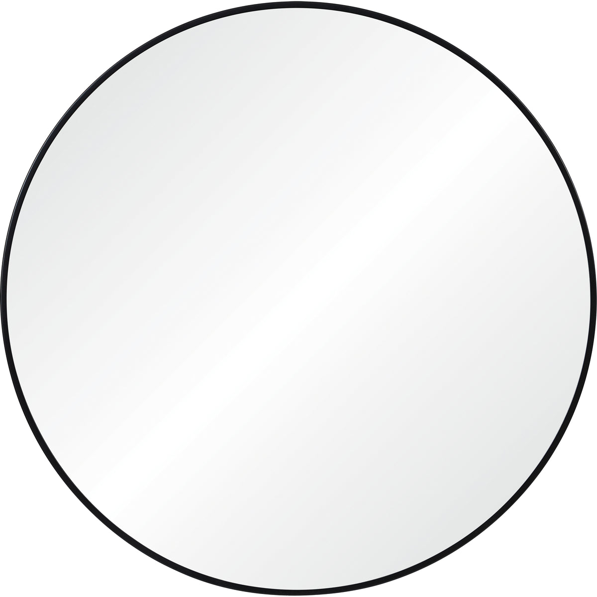 Claribel 30" Tall Round Wall Mirror, Black-Mirrors-DECOROLALA