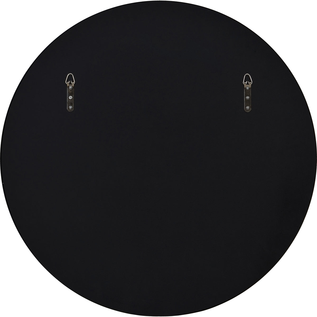 Claribel 30" Tall Round Wall Mirror, Black-Mirrors-DECOROLALA