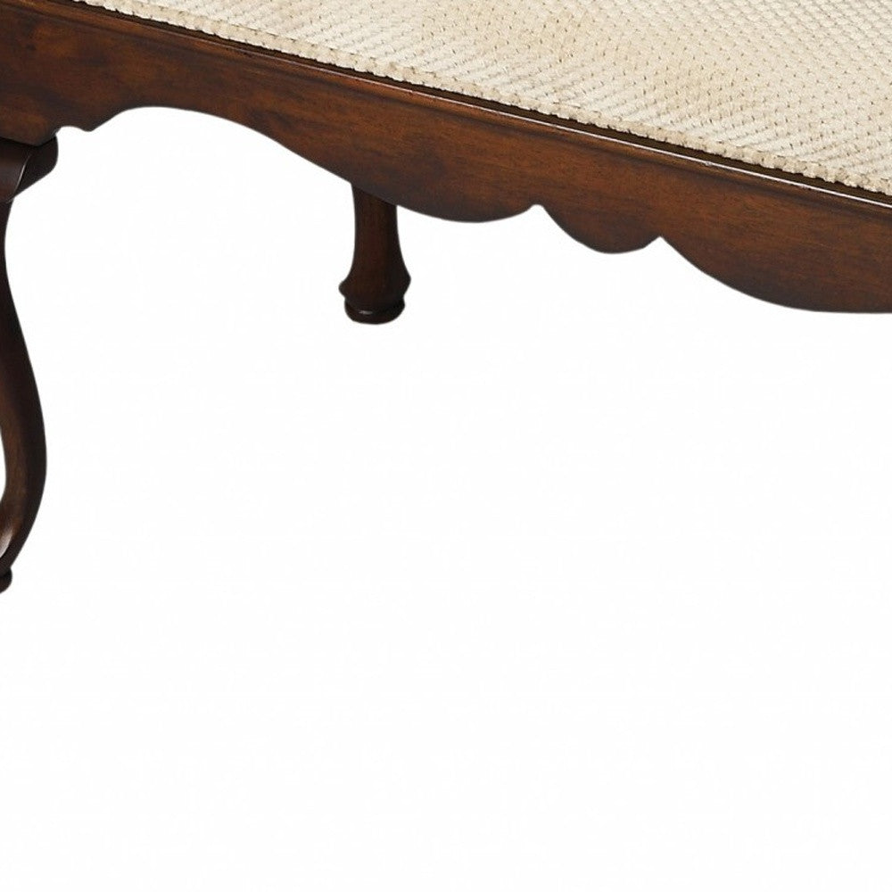 Classic Cherry Brown Finish Bench-Benches-DECOROLALA
