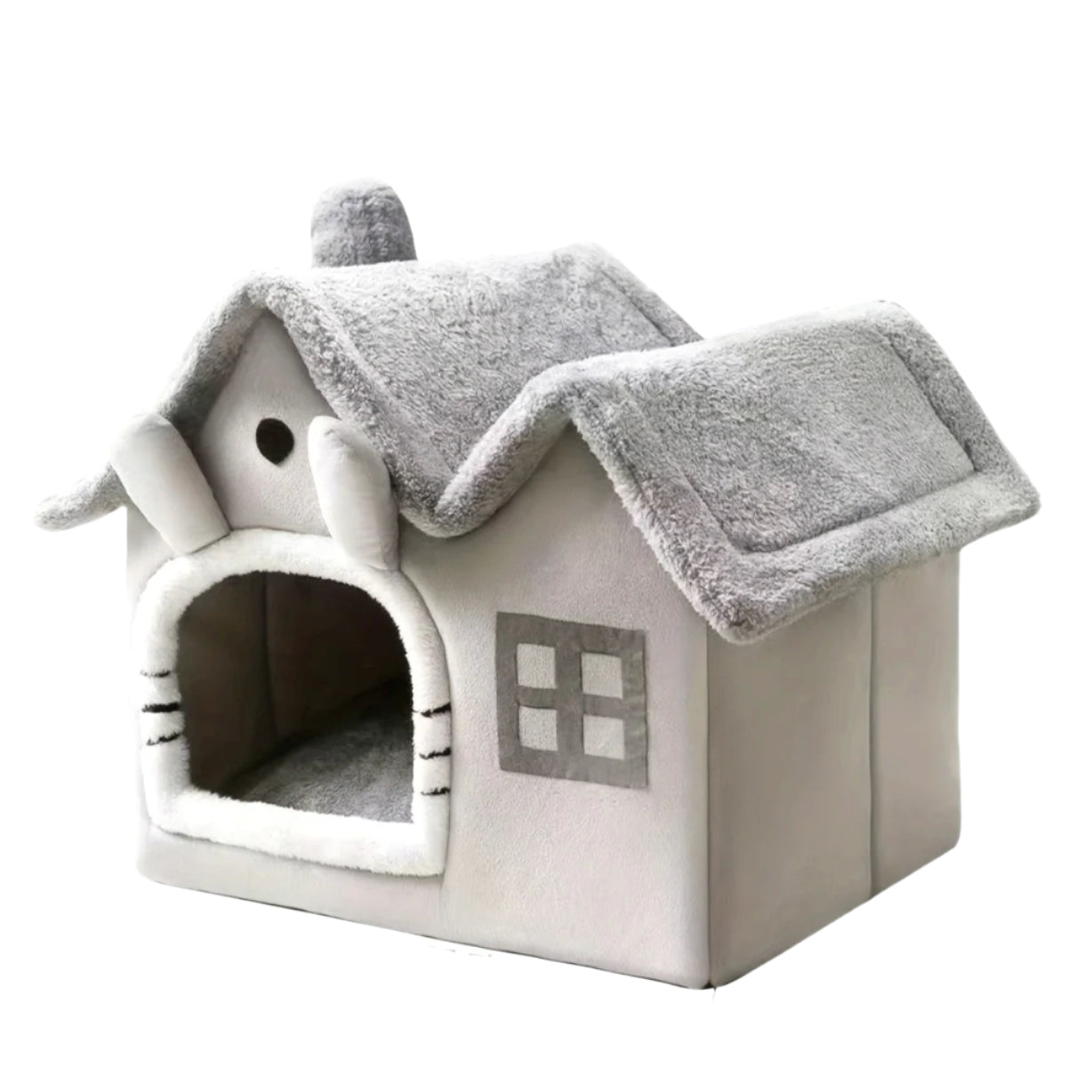 Classic Soft Cat House Bed - Washable Polyester 50cm Pet Nest-Cat Furniture-DECOROLALA
