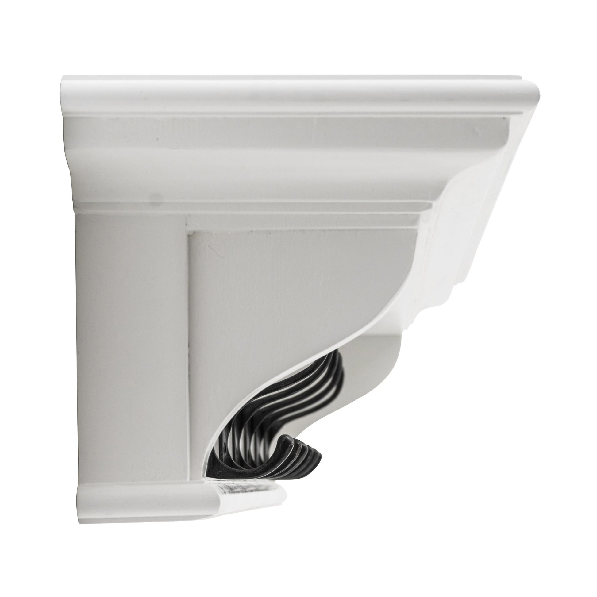 Classic White Wood Wide Six Hook Coat Rack-Coat Hangers-DECOROLALA