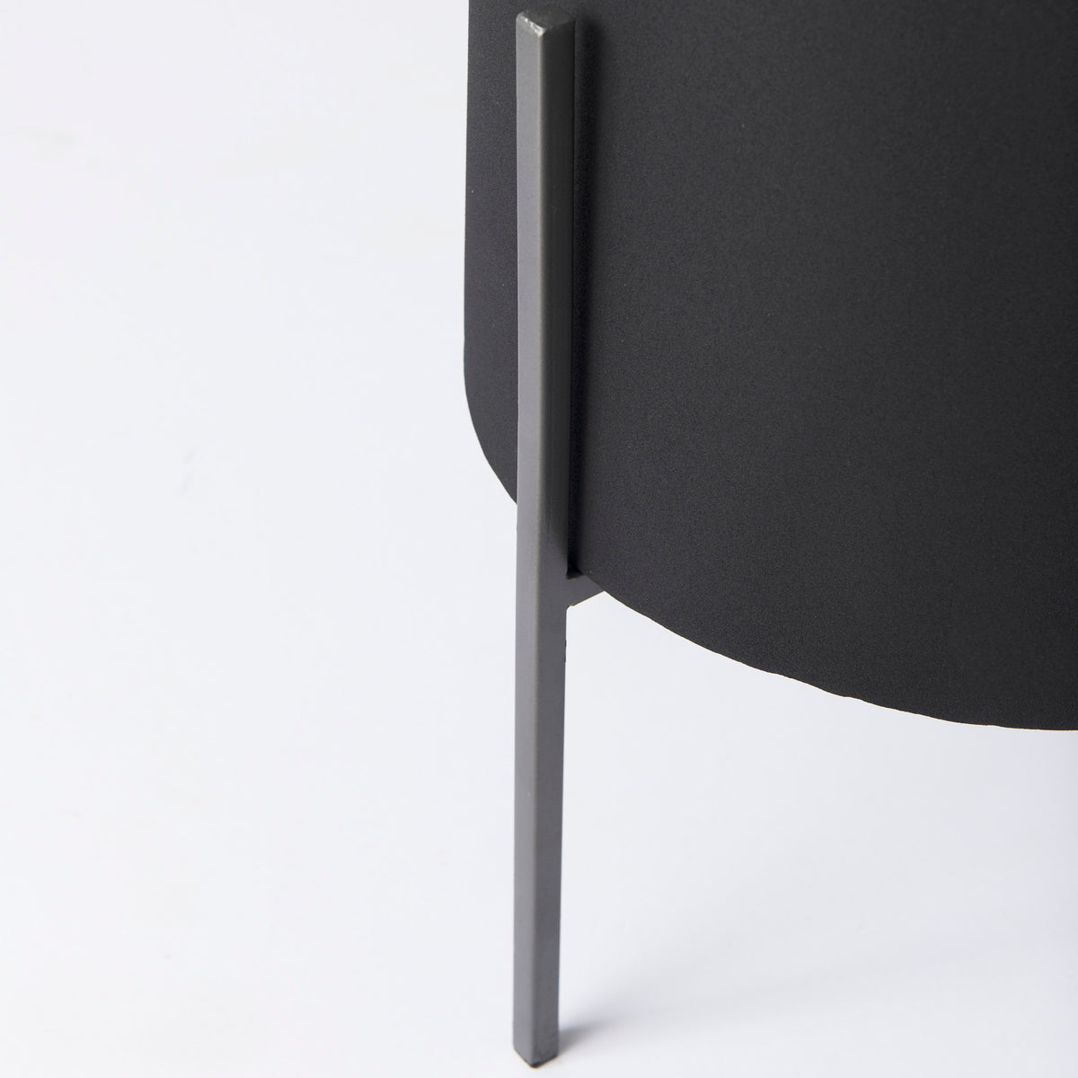 Claypoole (Set of 3) Black Plant Stands-Plant & Magazine Racks-DECOROLALA