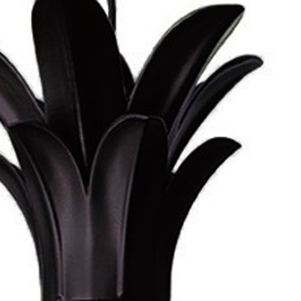 Clear and Black Three Light Pineapple Outdoor Hanging Pendent Light-Outdoor Lighting-DECOROLALA