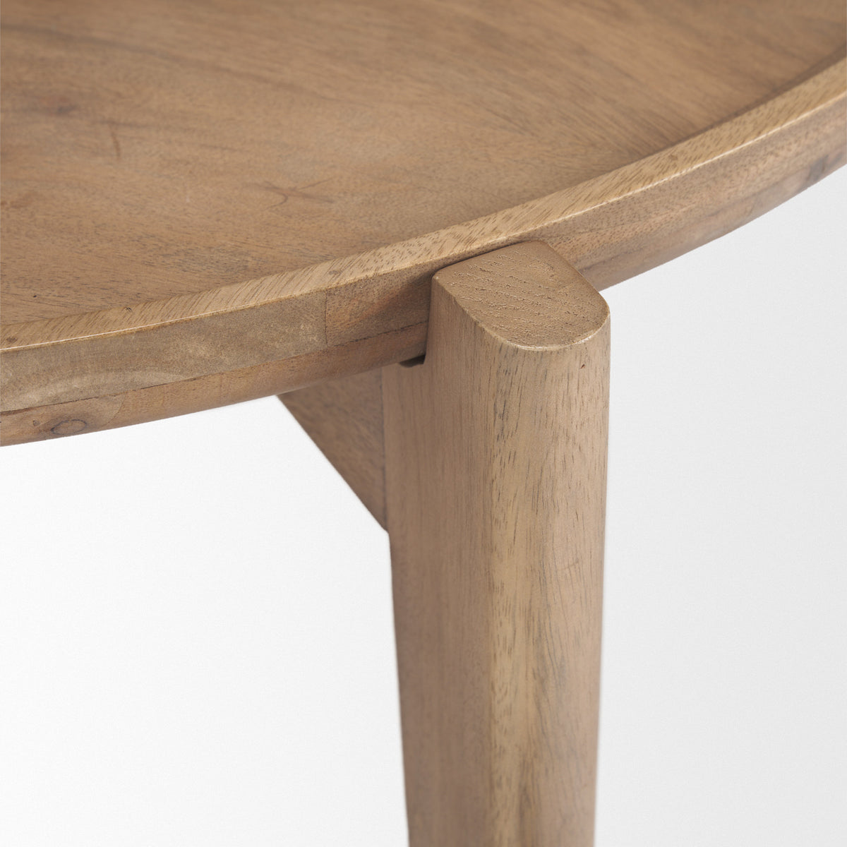 Cleaver (Set of 2) 40" & 31" Round Brown Solid Wood Nesting Coffee Tables-Coffee Tables-DECOROLALA