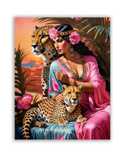 Cleopatra Reimagined Canvas Wall Art - 48x36 Inches-Wall Art-DECOROLALA