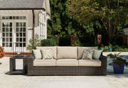 Coastline Bay Outdoor Sofa - Brown Wicker-Sofas-DECOROLALA