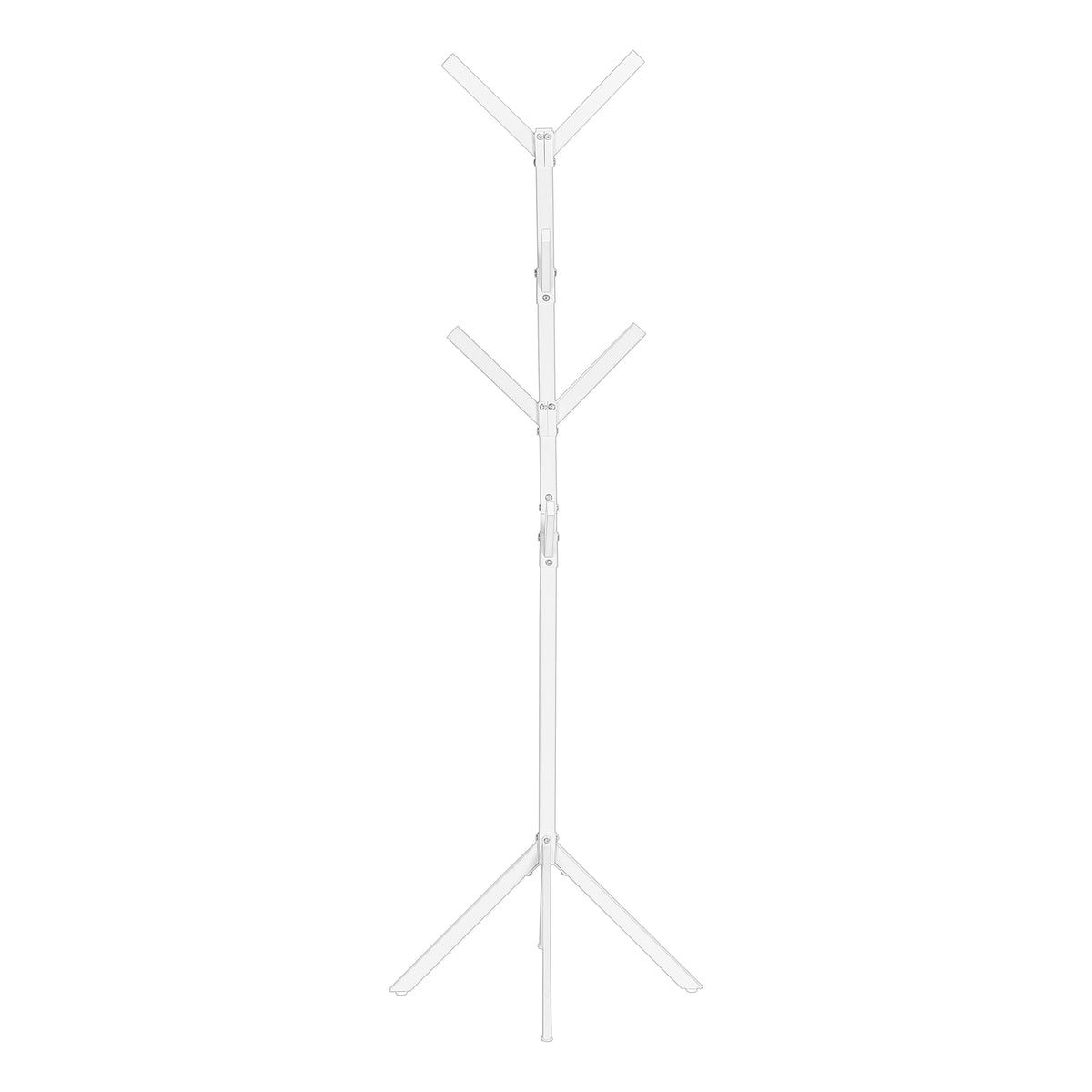 Coat Rack - 70"H / Black Metal-Coat Racks-DECOROLALA