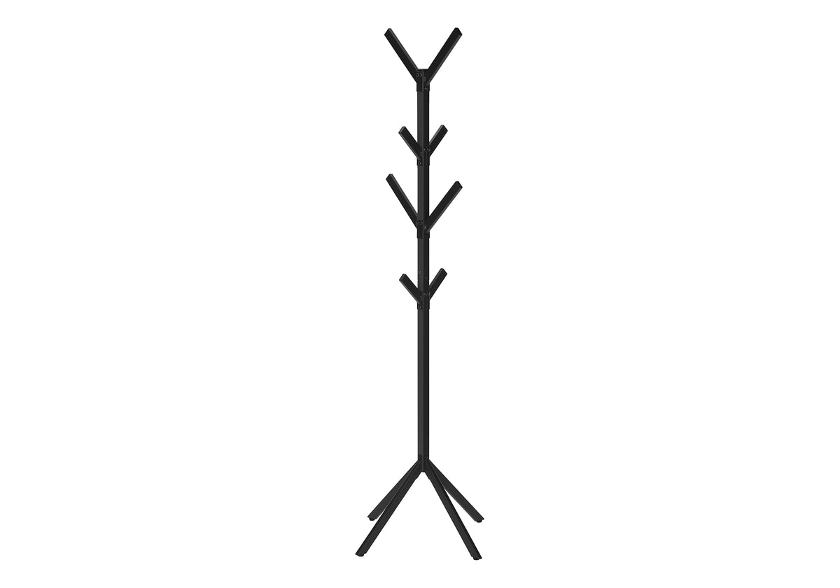 Coat Rack - 70"H / Black Metal-Coat Racks-DECOROLALA