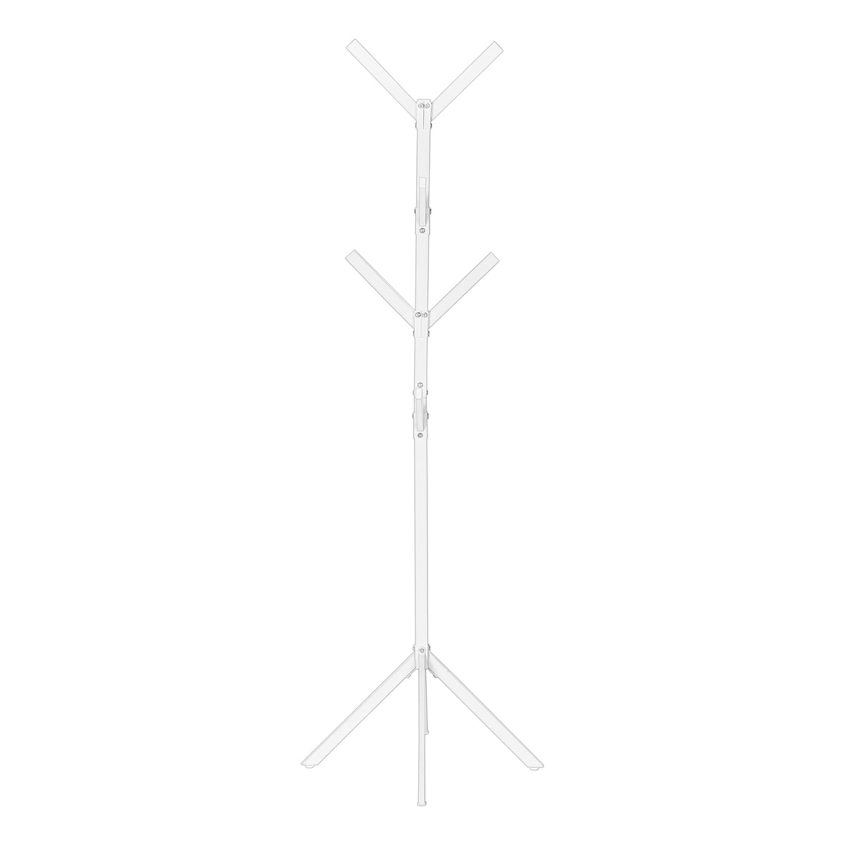 Coat Rack - 70"H / Black Metal-Coat Racks-DECOROLALA