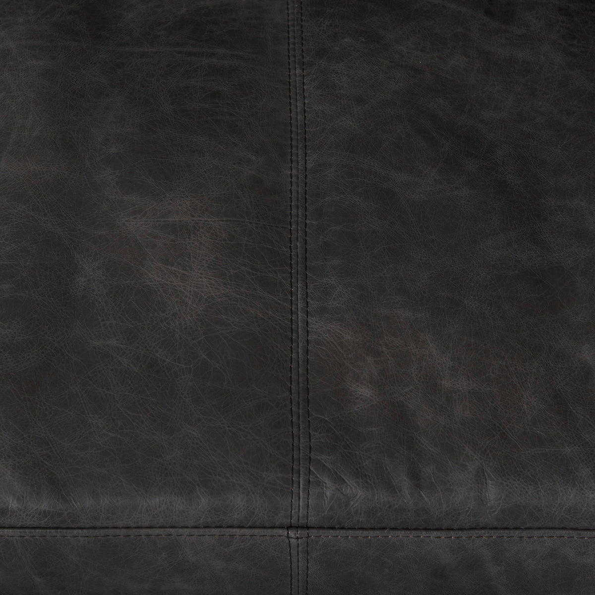 Cochrane 82L x 33W x 32.3 Black Leather Three Seater Sofa-Sofa & Sectionals-DECOROLALA