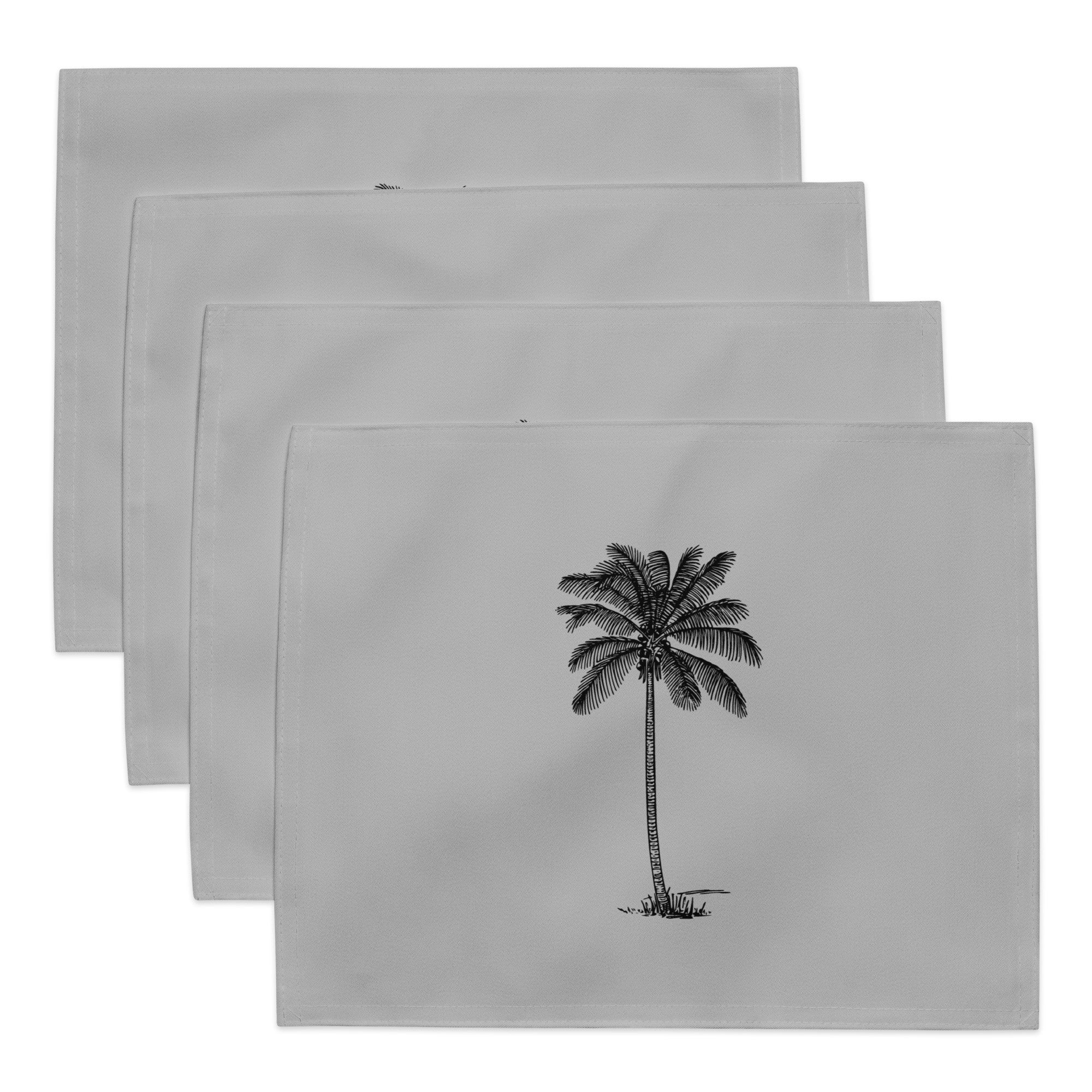 Coco Palm Placemat Set - Grey-Dining Room & Kitchen-DECOROLALA