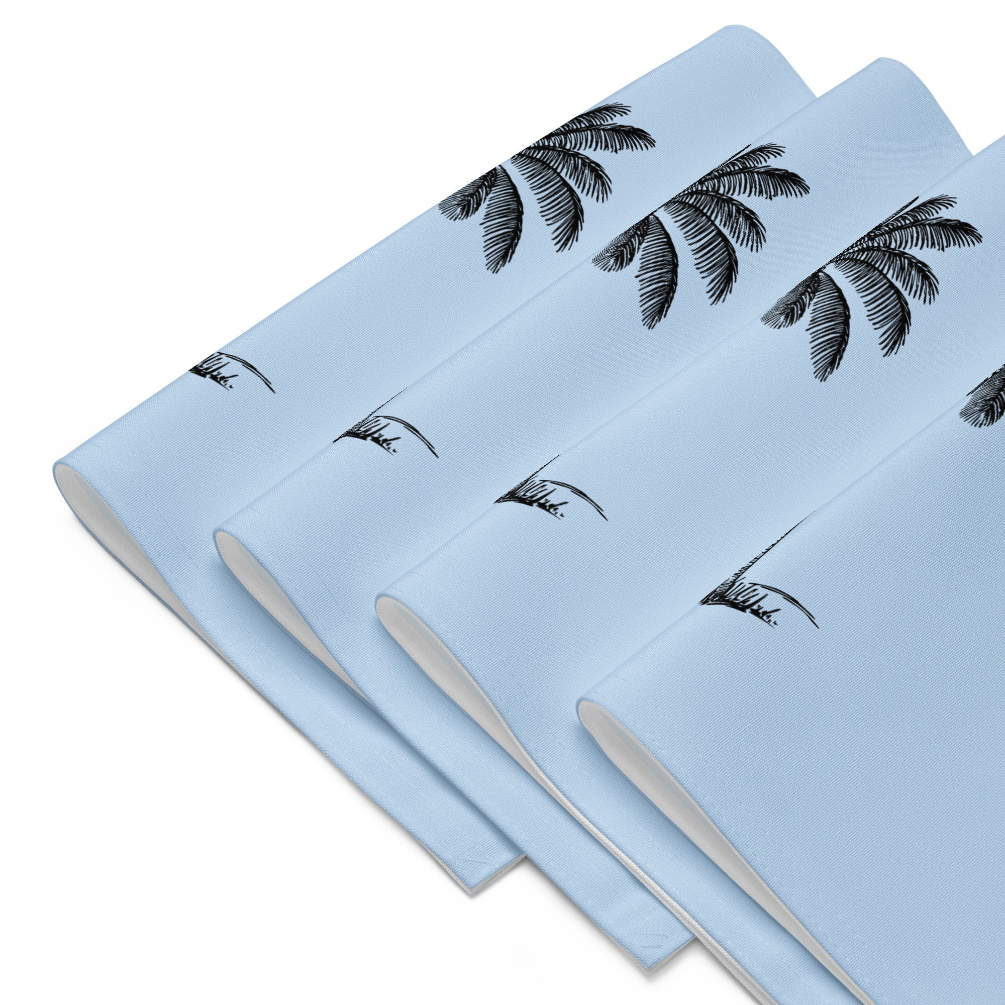 Coco Palm Placemat Set - Pattens Blue-Dining Room & Kitchen-DECOROLALA