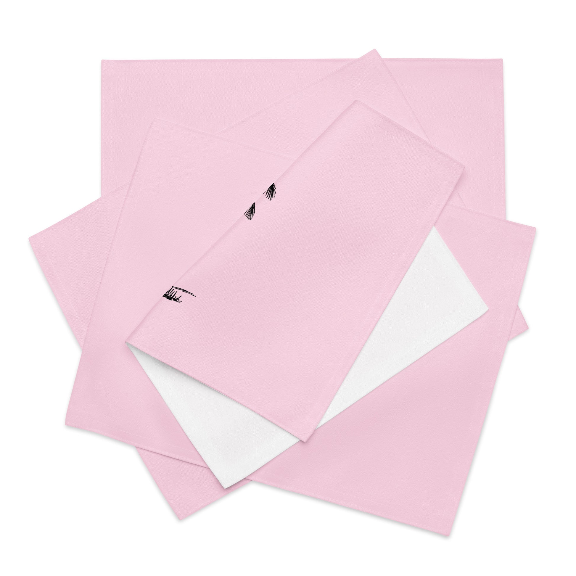 Coco Palm Placemat Set - Pink-Dining Room & Kitchen-DECOROLALA