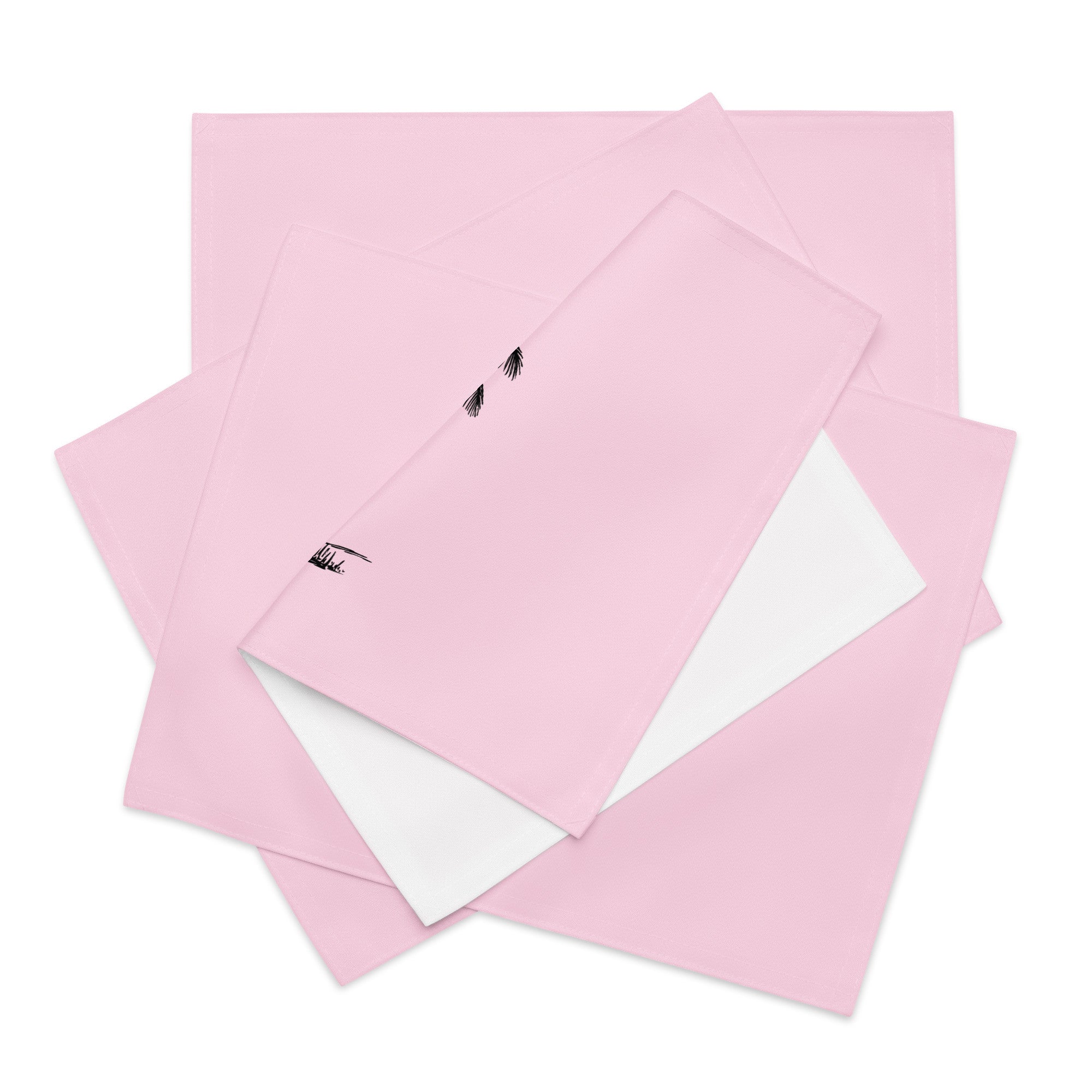 Coco Palm Placemat Set - Pink-Dining Room & Kitchen-DECOROLALA