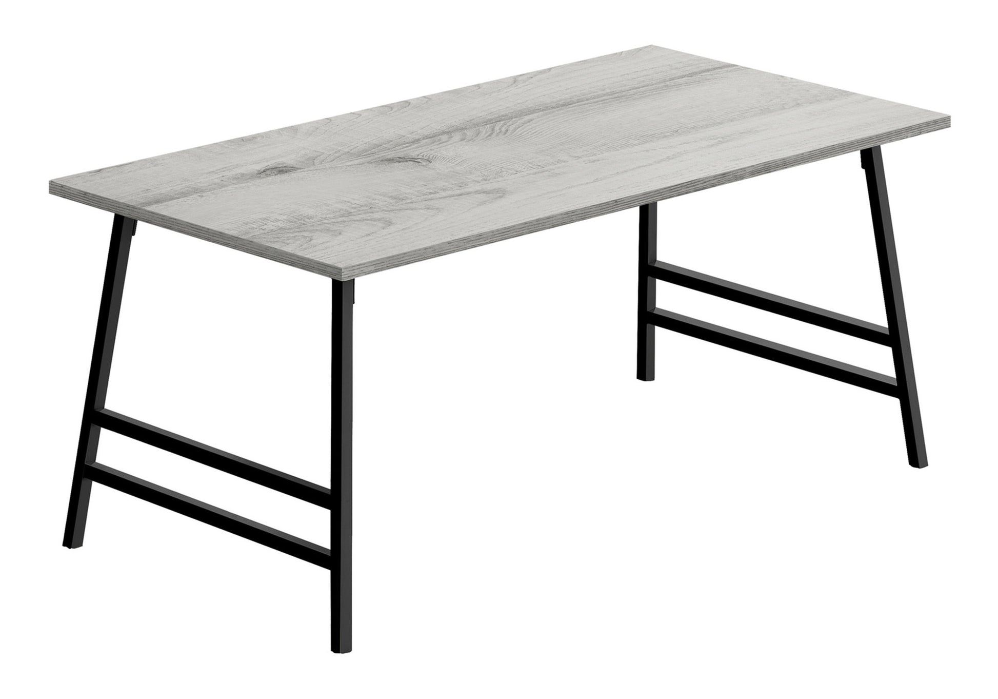 Coffee Table 40"L White Laminate Mid-Century Modern-Coffee Table-DECOROLALA
