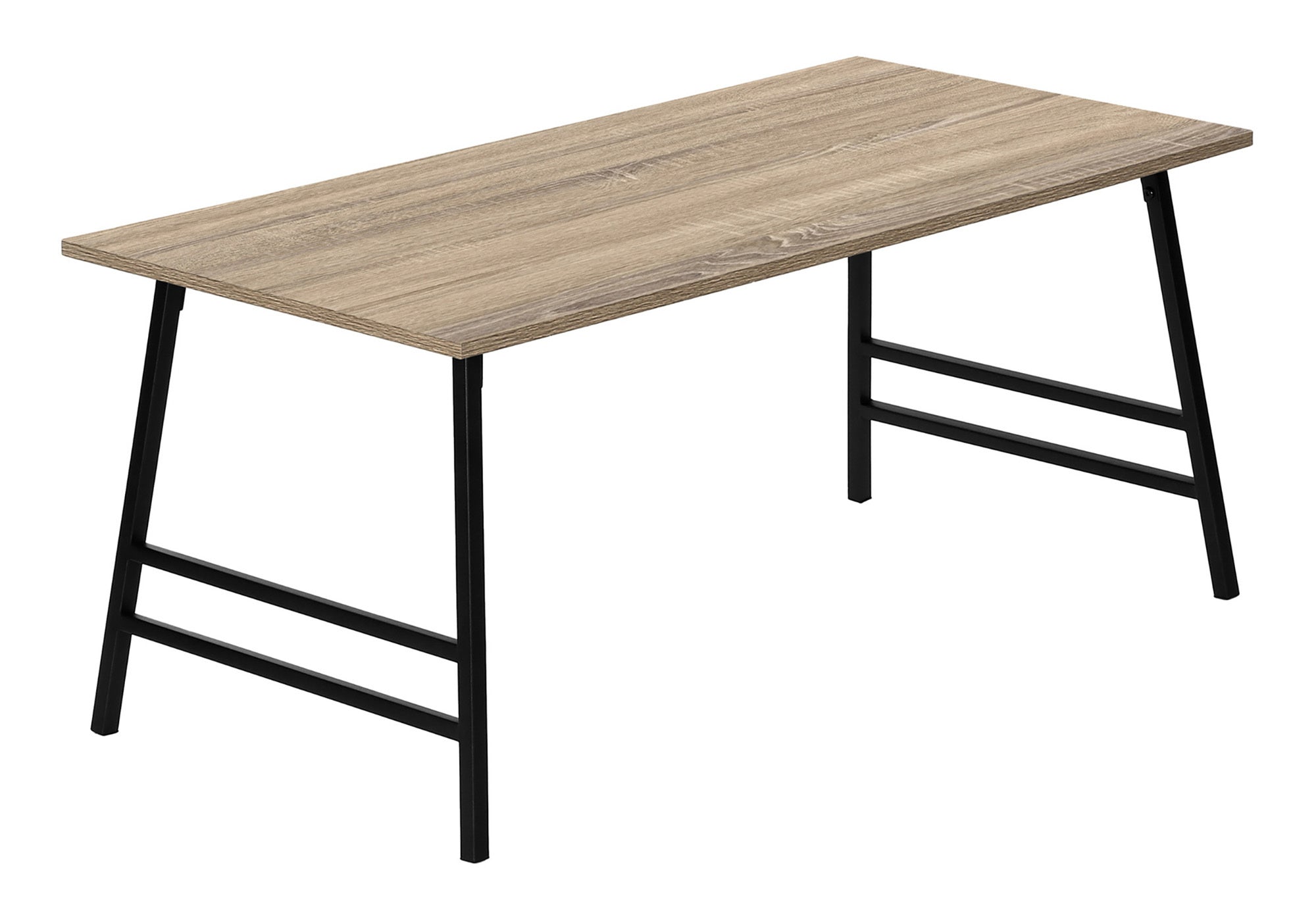 Coffee Table 40"L White Laminate Mid-Century Modern-Coffee Table-DECOROLALA