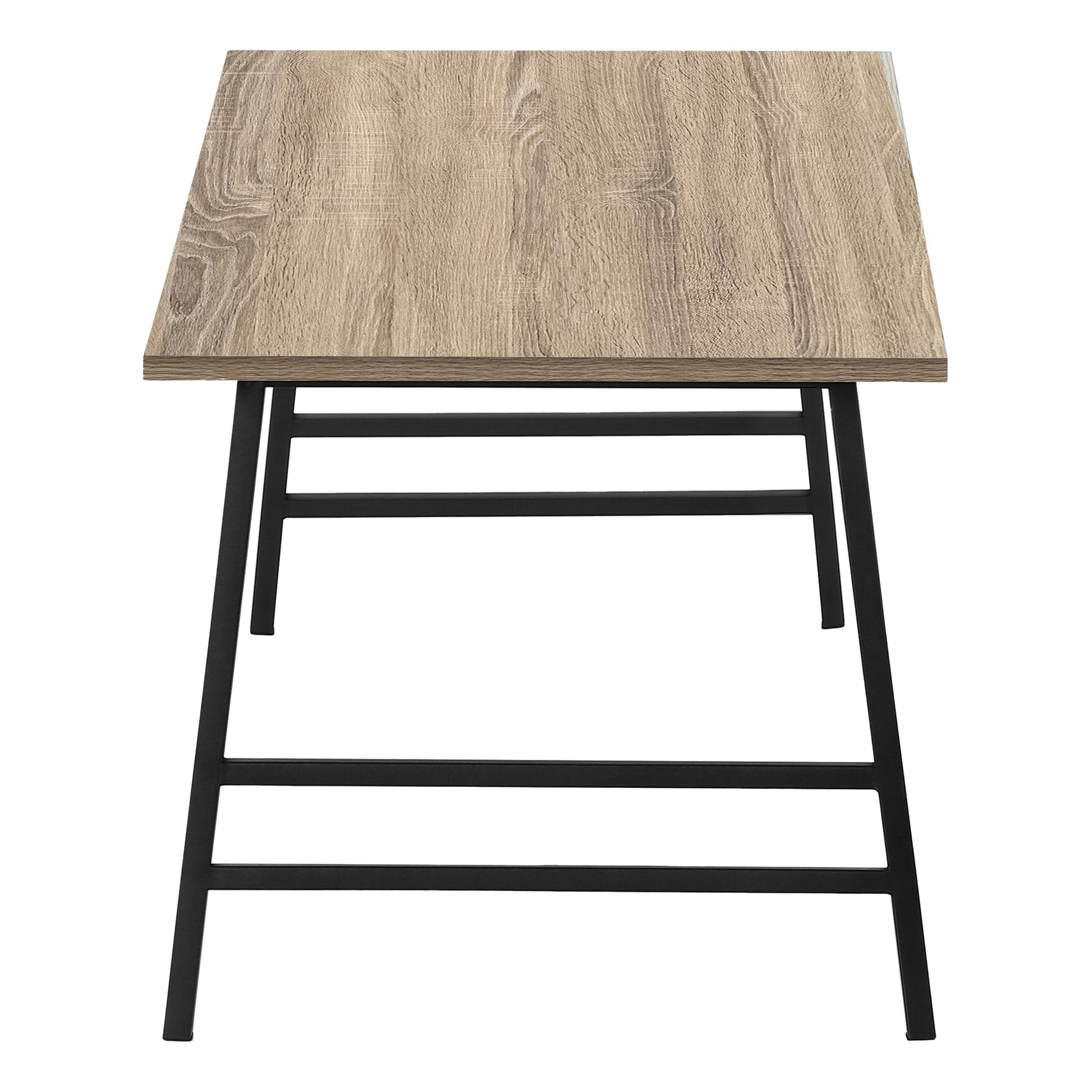 Coffee Table - 40"L / White / Silver Metal-Coffee Table-DECOROLALA