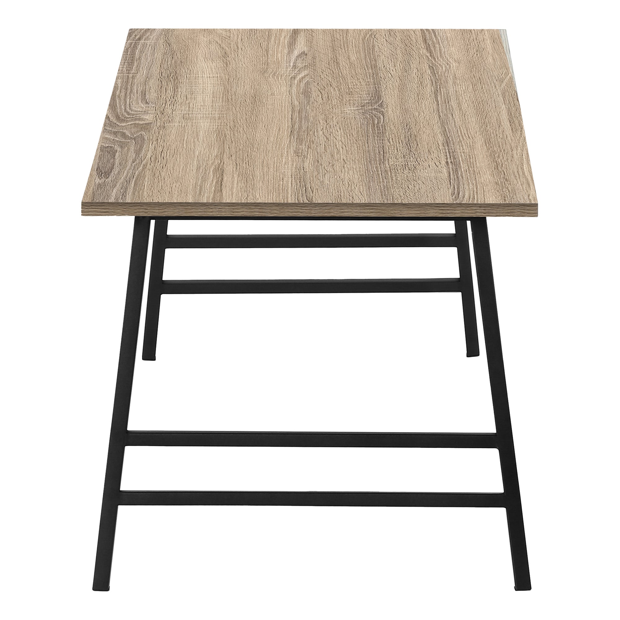 Coffee Table - 40"L / White / Silver Metal-Coffee Table-DECOROLALA