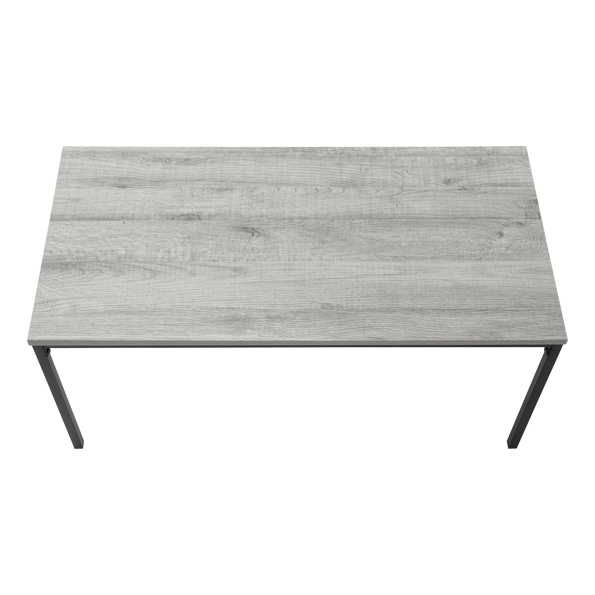 Coffee Table - 40"L / White / Silver Metal-Coffee Table-DECOROLALA