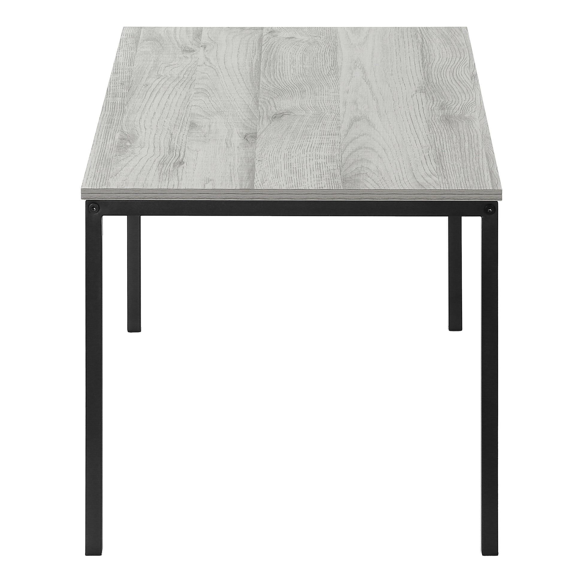 Coffee Table 40"L White With Silver Metal Base-Coffee Table-DECOROLALA